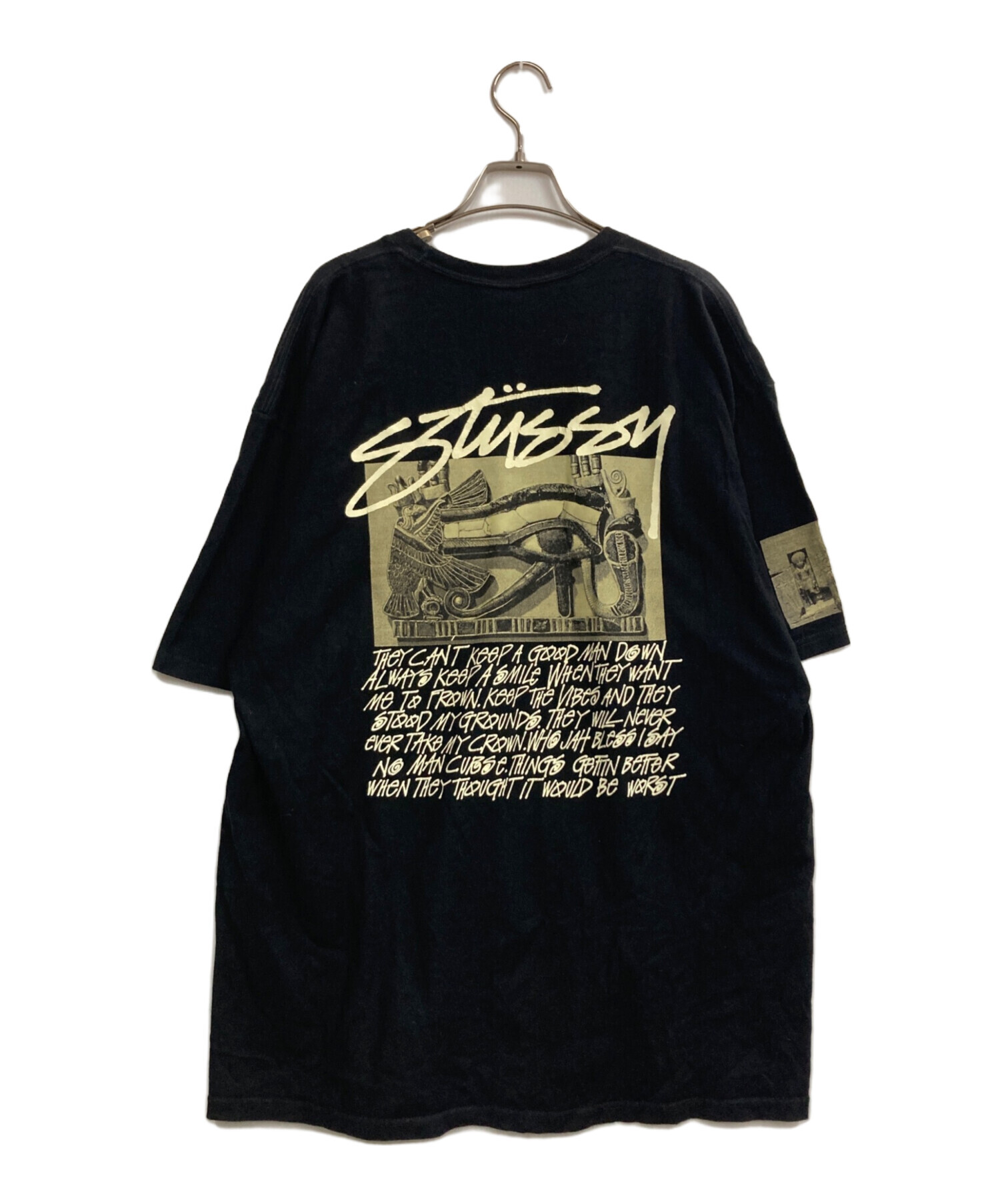 中古・古着通販】stussy (ステューシー) プリントTシャツ ブラック