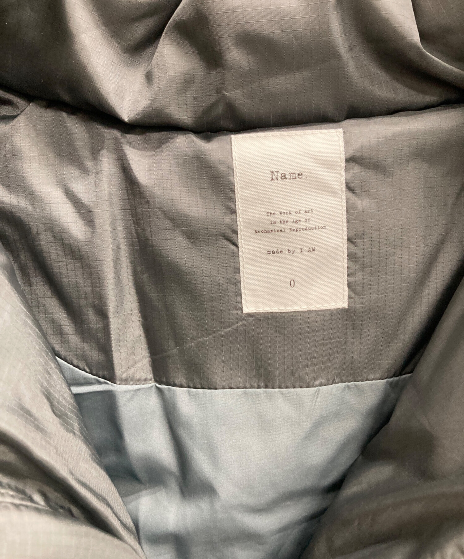 中古・古着通販】Name. (ネーム) ダウンジャケット グレー サイズ:0