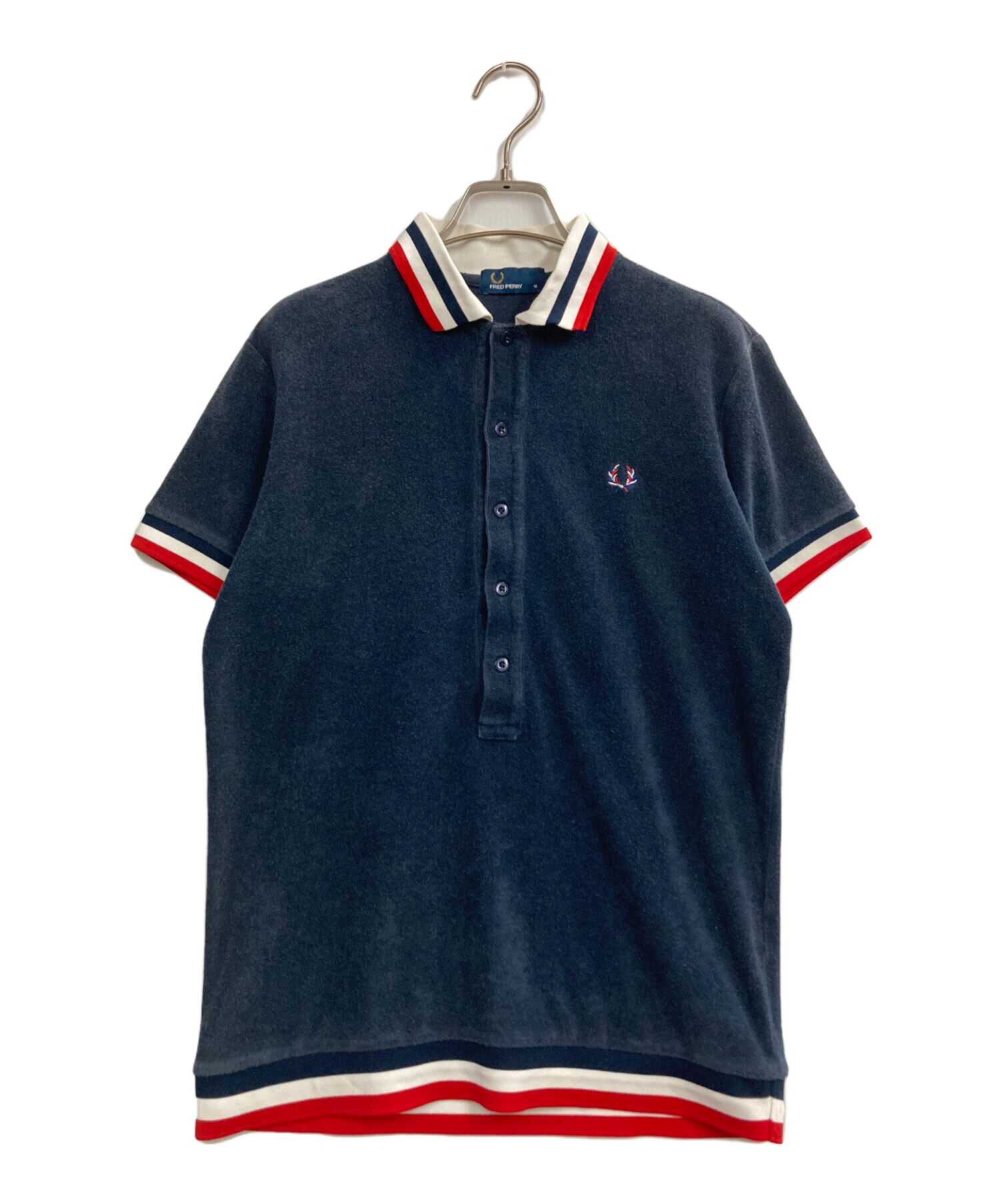 ※美品　フレッドペリー　ポロシャツ　ネイビー 中古・古着通販】FRED PERRY (フレッドペリー) ポロシャツ ネイビー