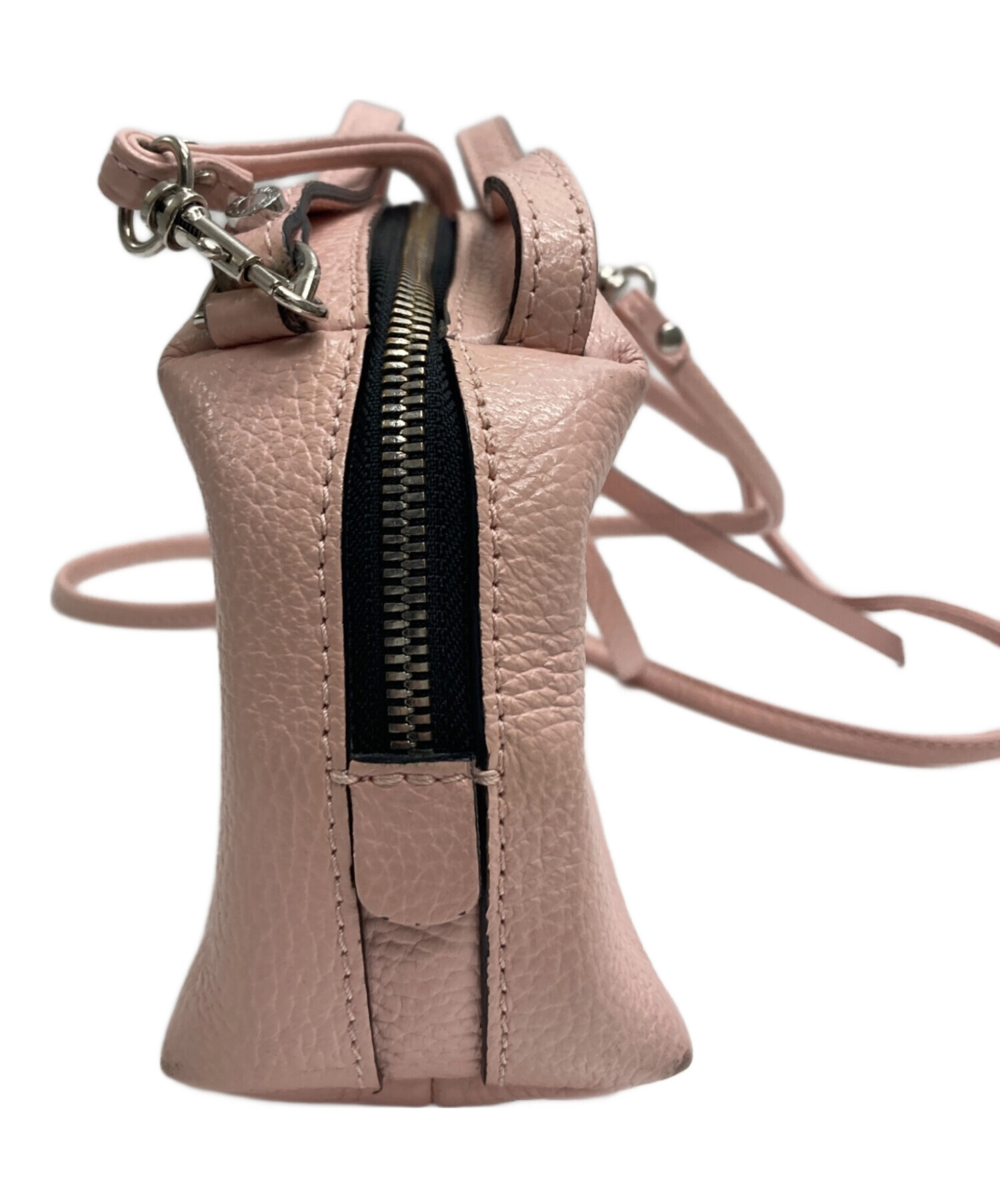 GIANNI CHIARINI ジャンニ キアリーニ レザー 3WAY ショルダーバッグ ピンク ハンドバッグ ポーチ 中古 D4 GIANNI CHIARINI - GIANNI CHIARINI ジャンニ キアリーニ レザー 3WAY
