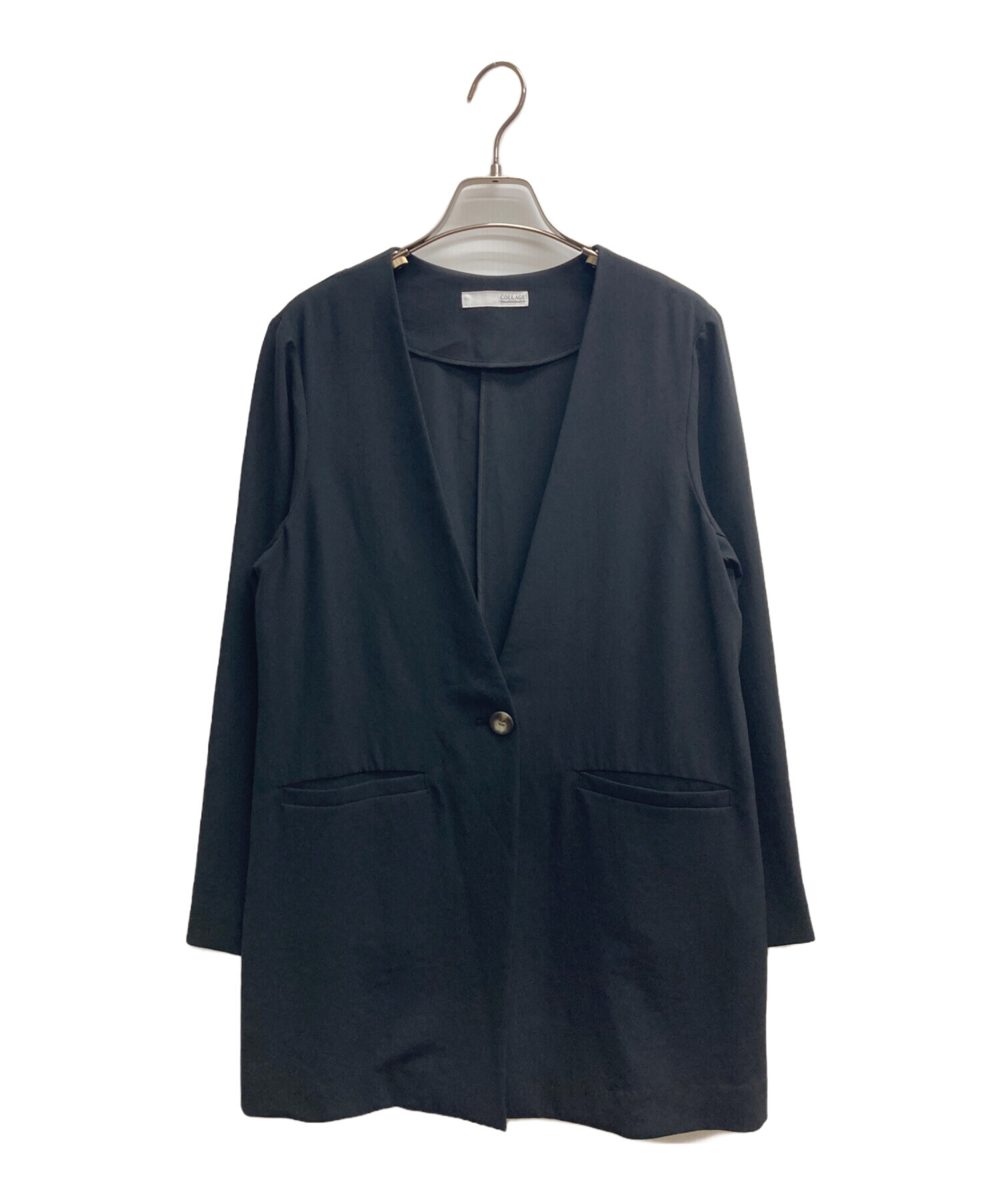 COLLAGE GALLARDAGALANTE ノーカラージャケット GALLARDAGALANTE」 ノーカラージャケット FREE グレー レディース