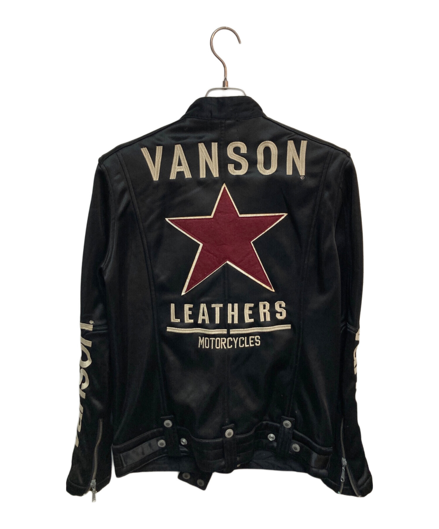 中古・古着通販】VANSON (バンソン) シングルライダースジャケット