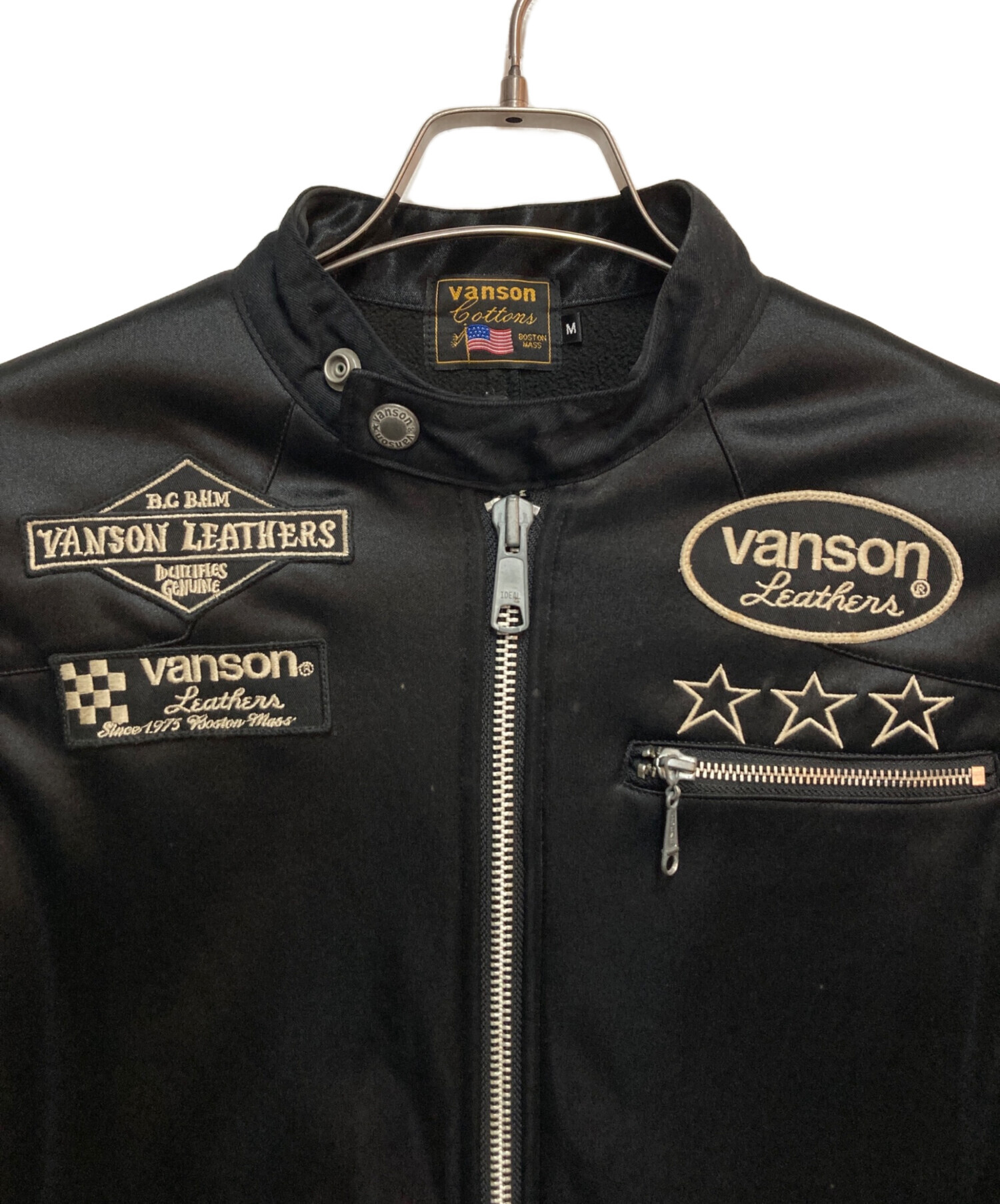 中古・古着通販】VANSON (バンソン) シングルライダースジャケット