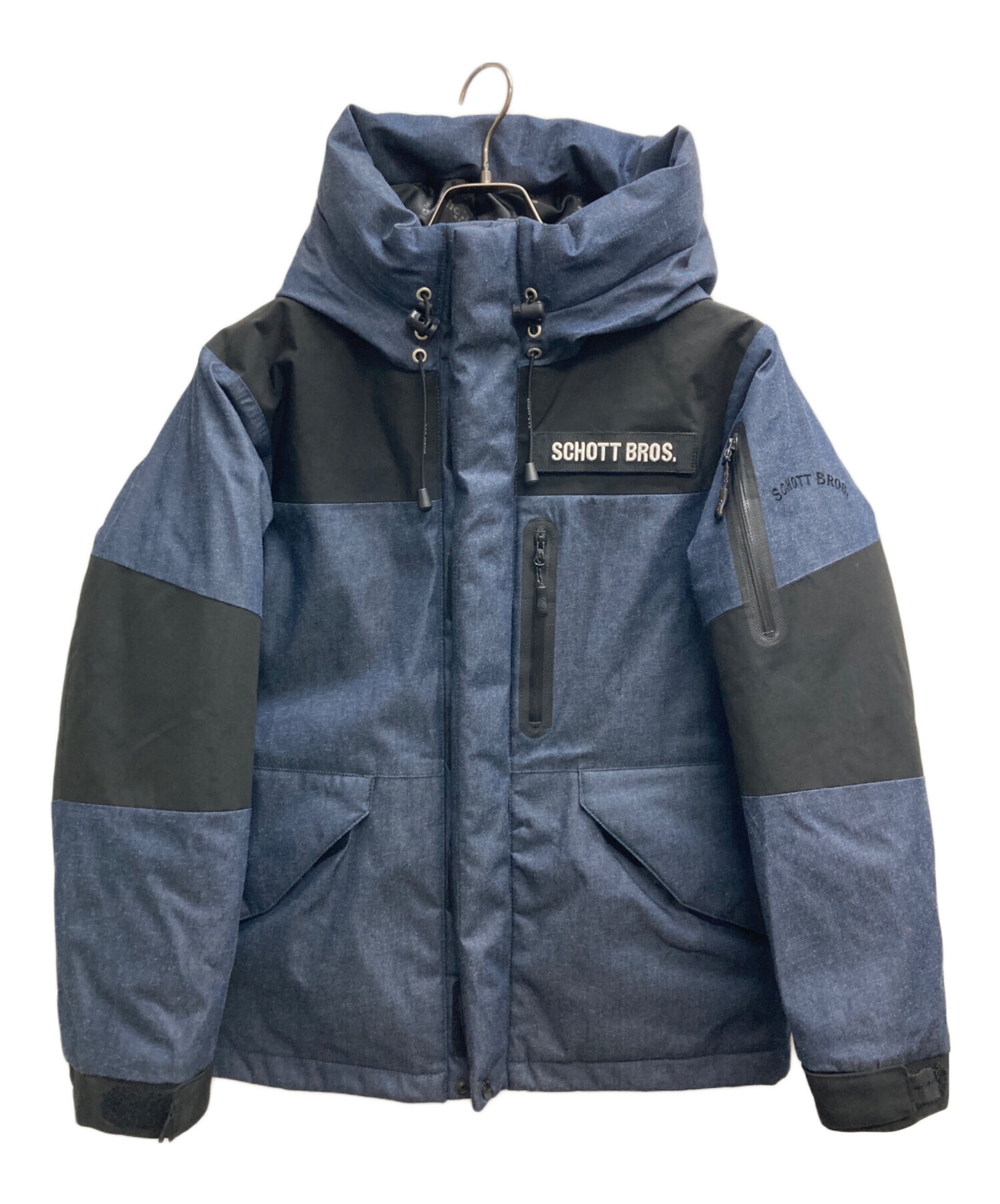 Z*I様 ショットダウン 中古・古着通販】Schott (ショット) ダウンジャケット ネイビー サイズ