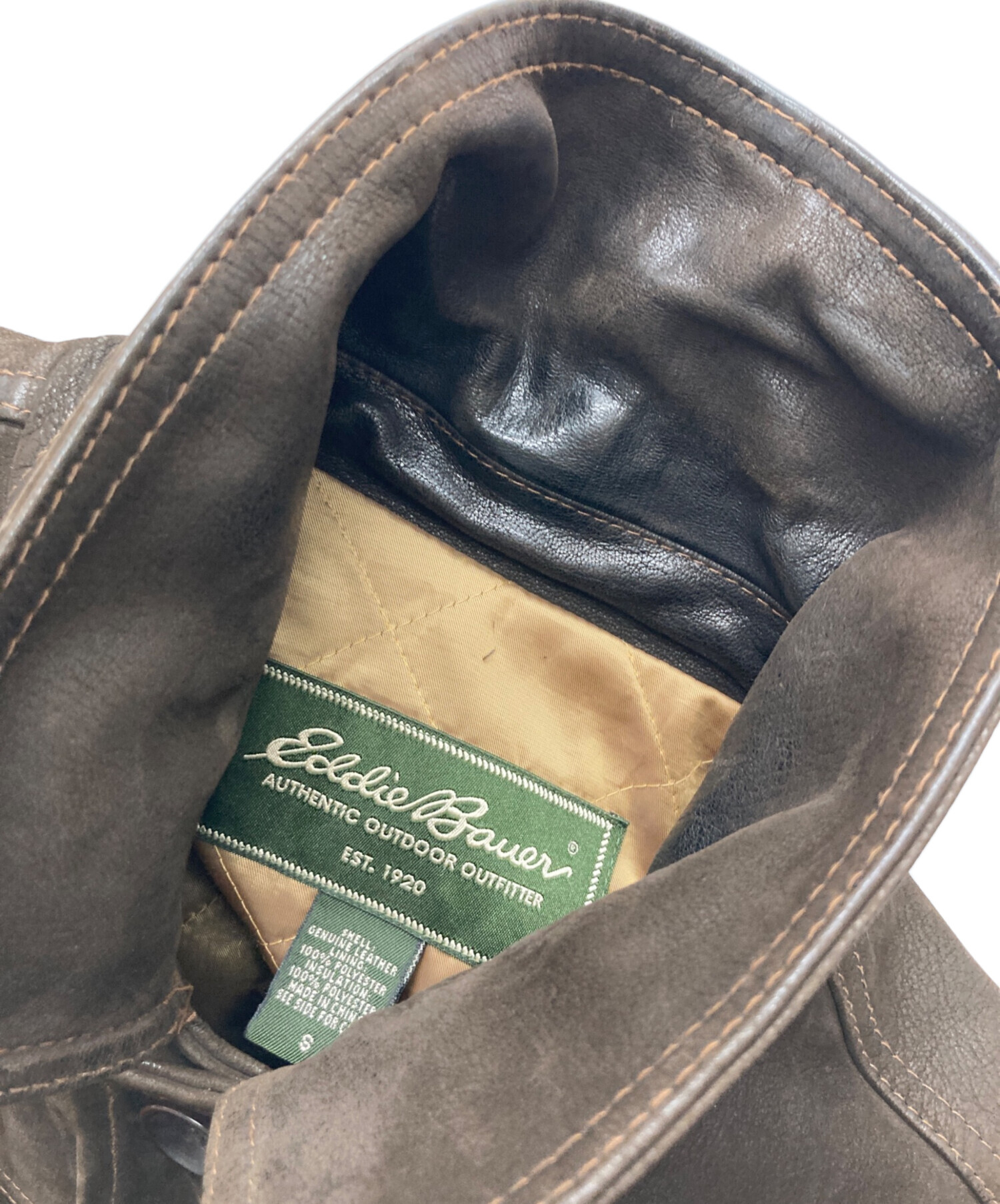 中古・古着通販】Eddie Bauer (エディーバウアー) 90sレザー