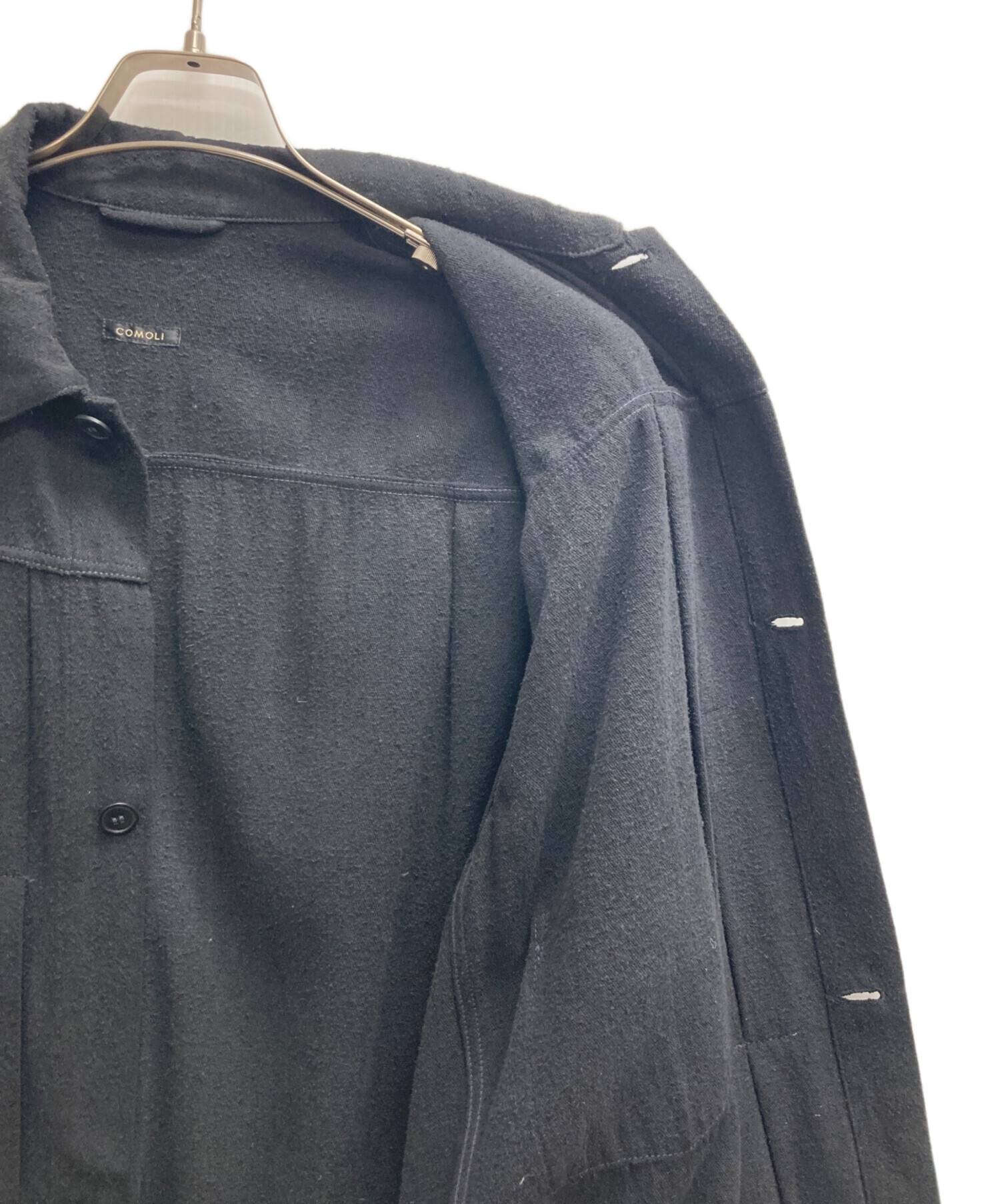 中古・古着通販】COMOLI (コモリ) シルクネップ TYPE -1ST ブラック
