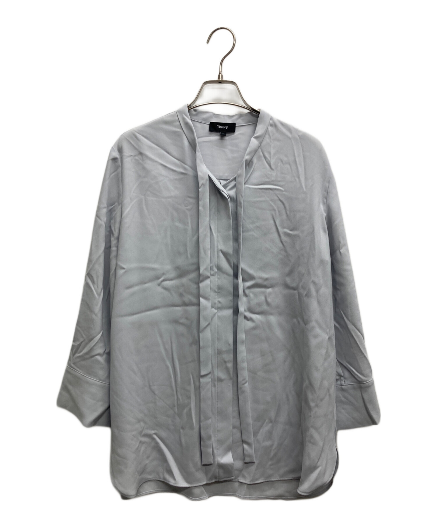 中古・古着通販】theory (セオリー) Prime GGT Tie Blouse スカイ 