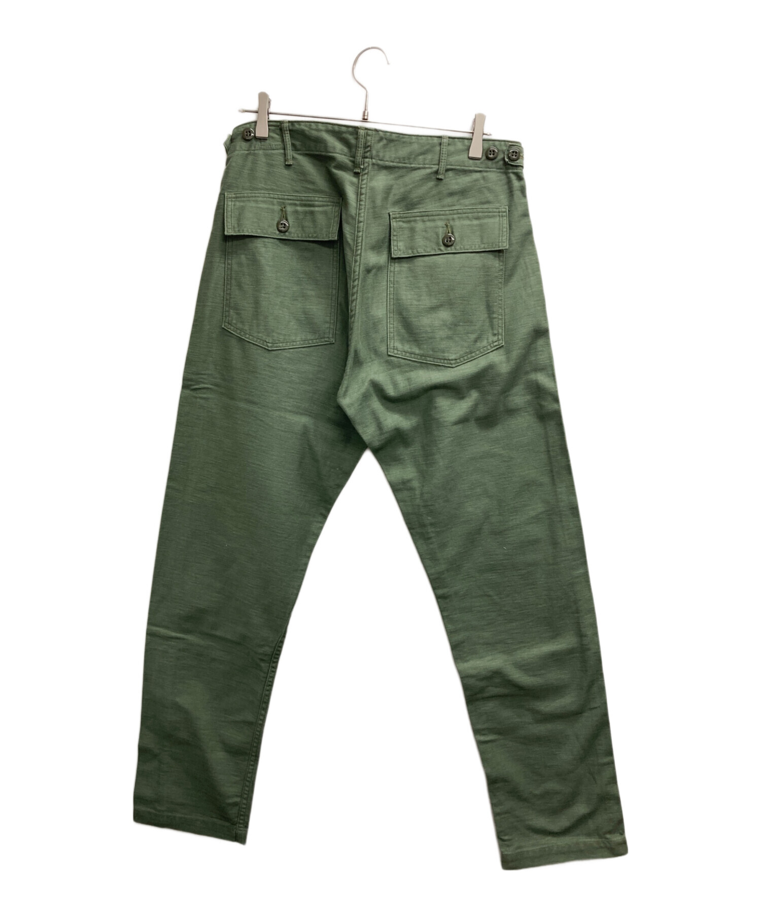 中古・古着通販】orSlow (オアスロウ) ベイカーパンツ オリーブ サイズ