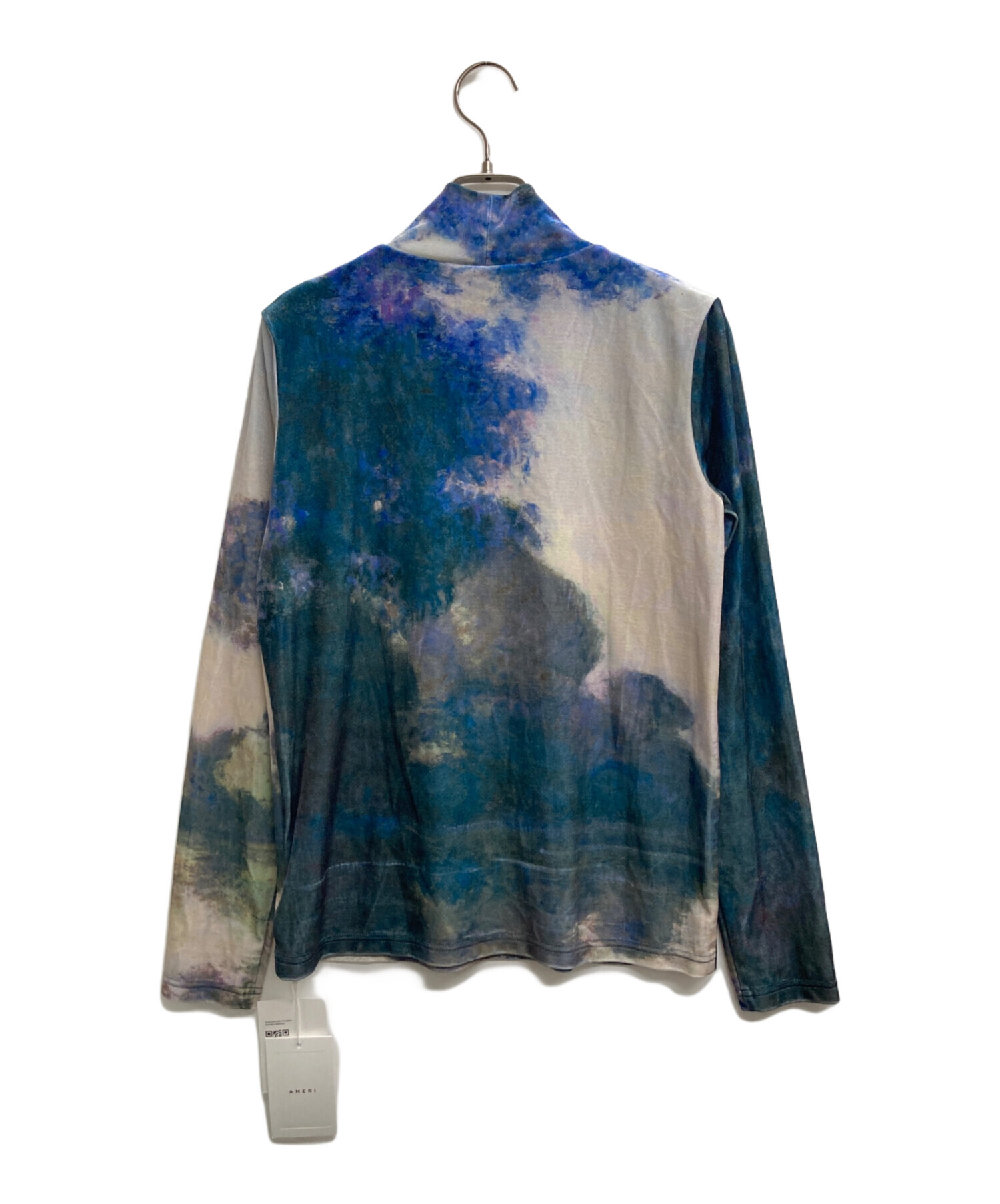 中古・古着通販】AMERI (アメリ) THEMET SCENERY VELOUR TOP ブルー