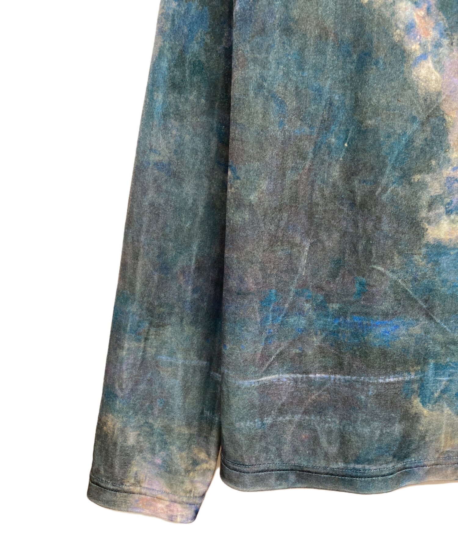 中古・古着通販】AMERI (アメリ) THEMET SCENERY VELOUR TOP ブルー