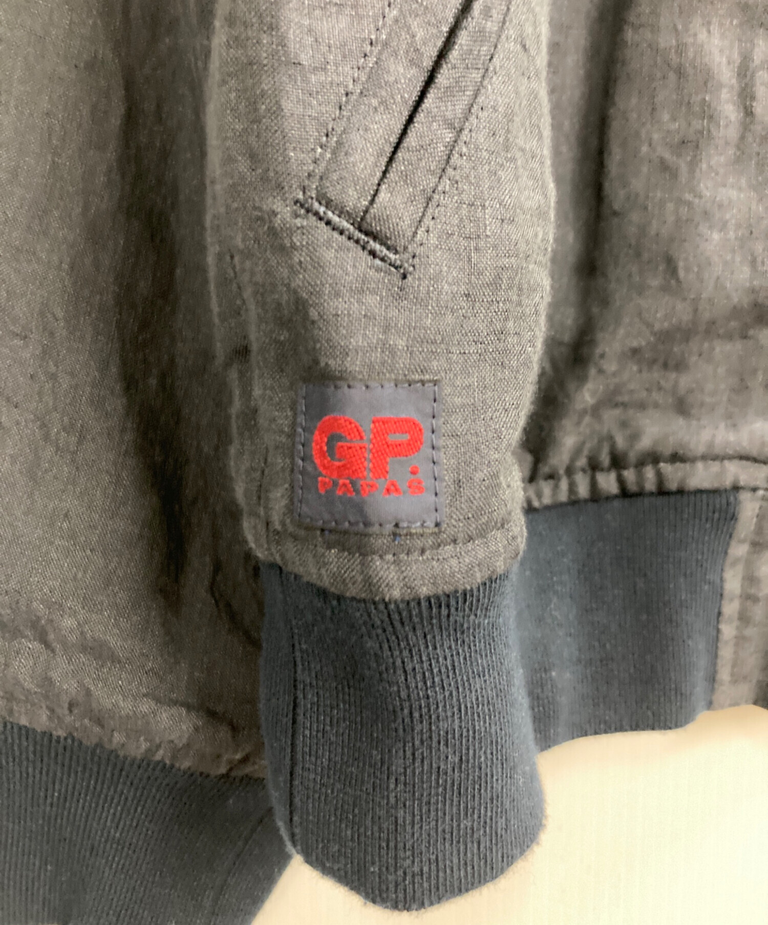 べんじゃみん様専用美品Papas+切替フーディブルゾンMネイビー