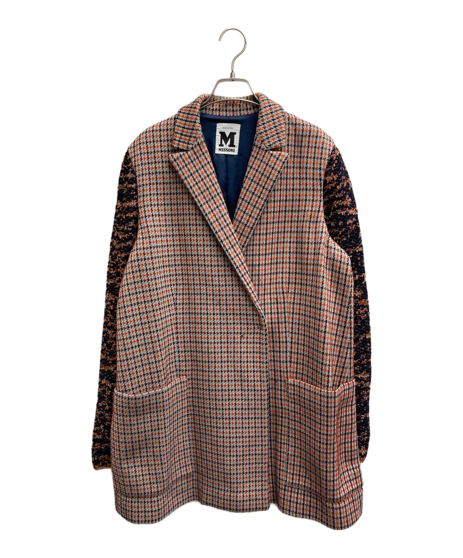 【新品未使用】MISSONI ウールコート 44【タグ付き】　（専用です） 中古・古着通販】missoni (ミッソーニ) ニットコート グレー サイズ