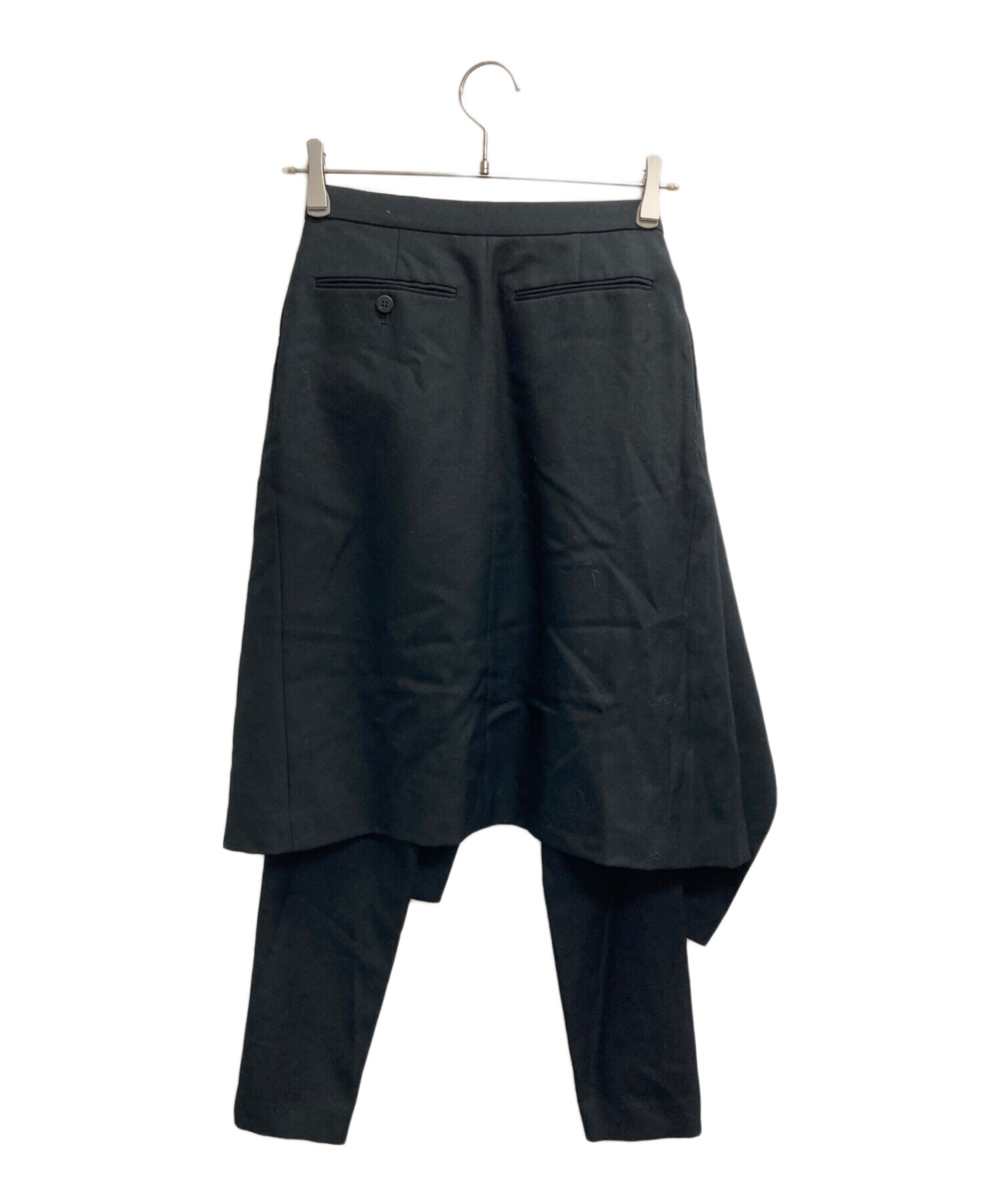 中古・古着通販】HYKE (ハイク) レイヤード スカート パンツ ブラック