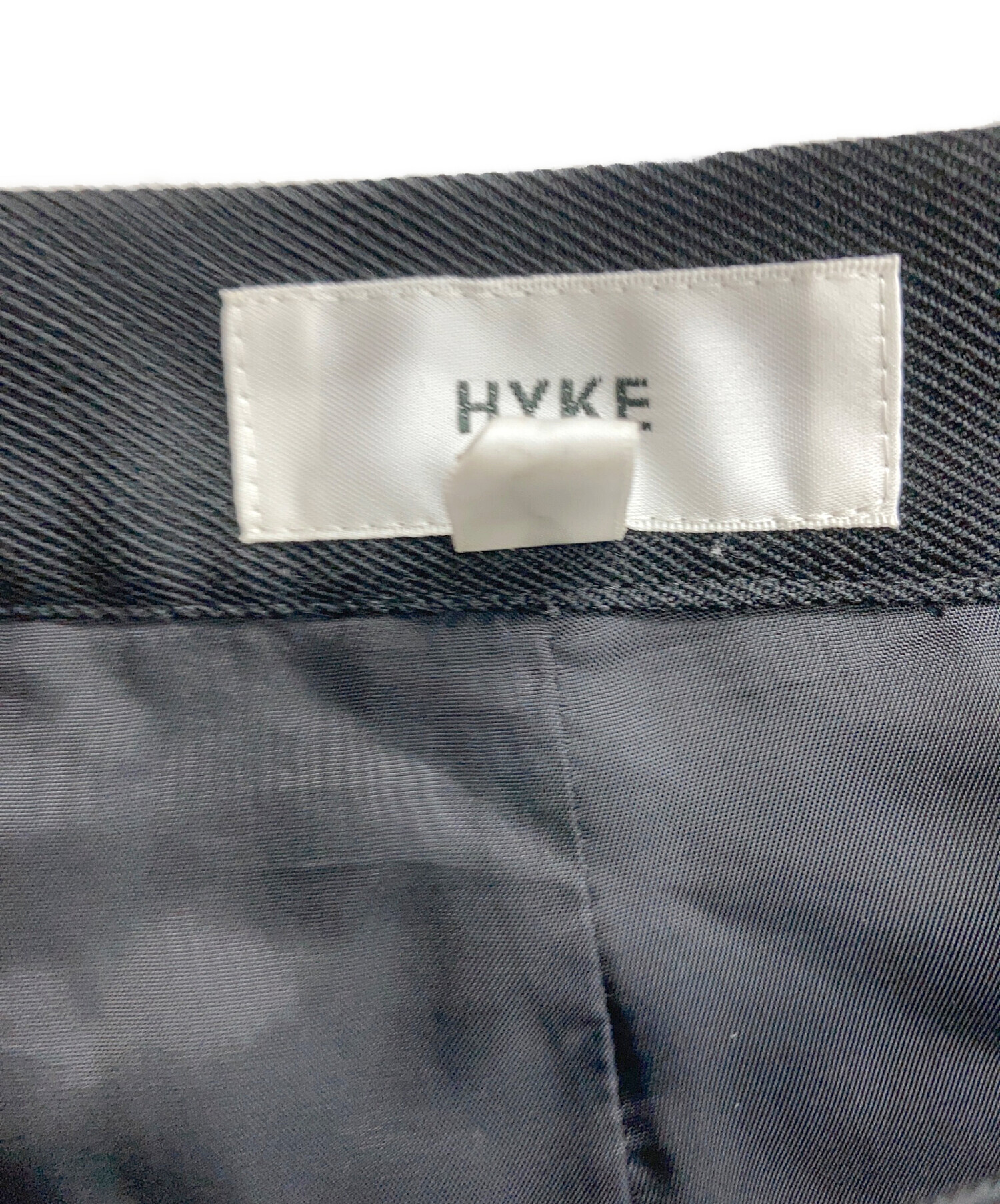 中古・古着通販】HYKE (ハイク) レイヤード スカート パンツ ブラック
