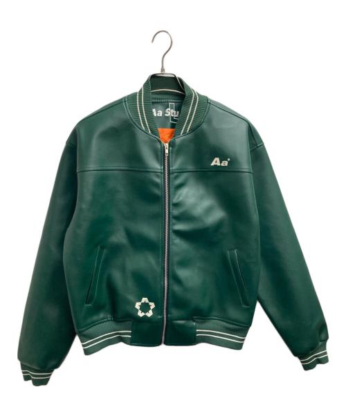 中古・古着通販】AASTU (エーエーエスティーユー) スタジャン グリーン