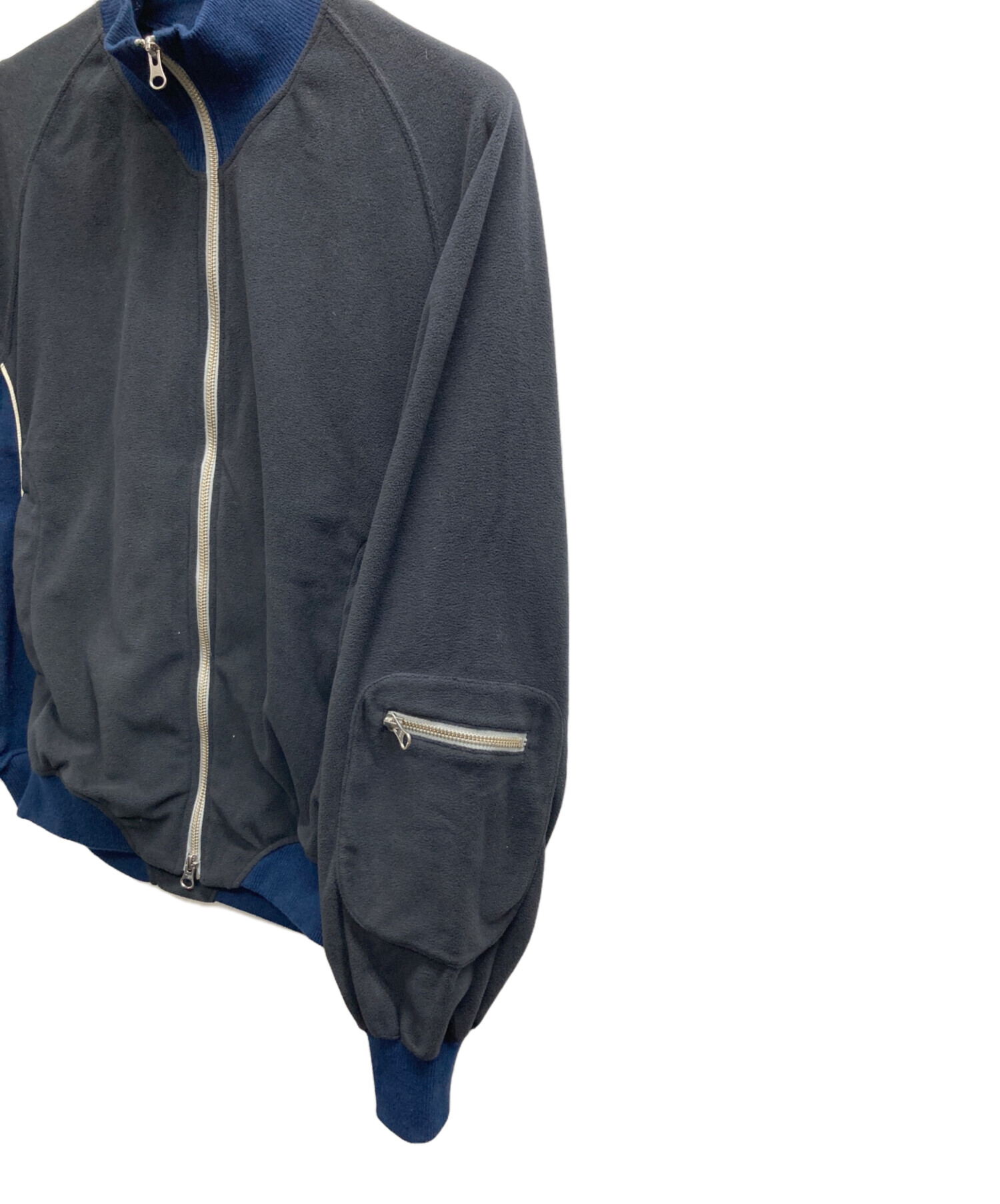 中古・古着通販】call. (コール) TRACK JACKET グレー×ネイビー サイズ 