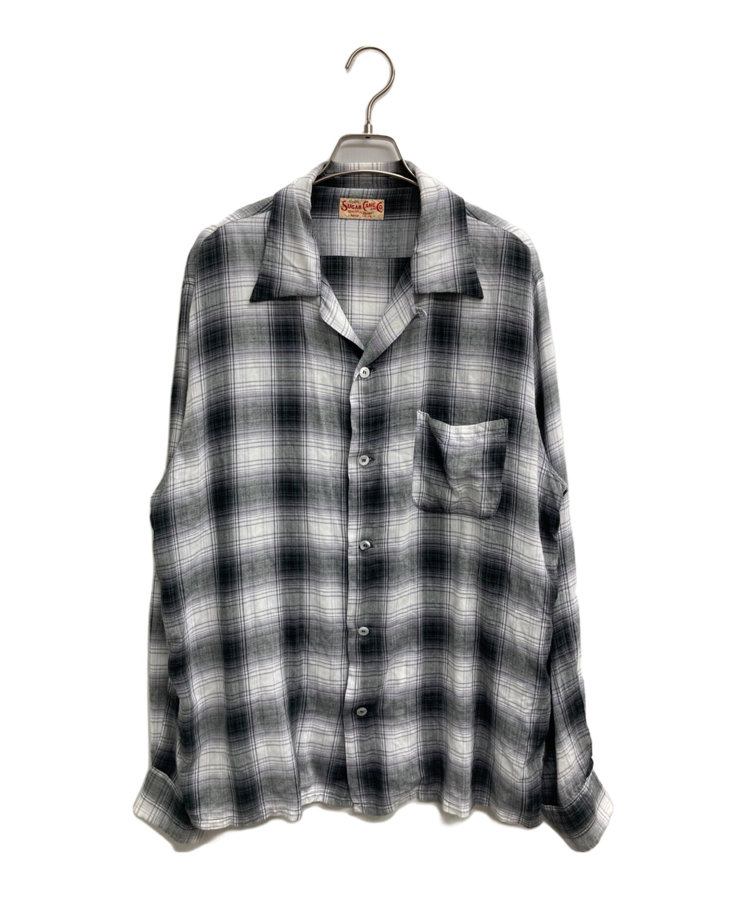 中古・古着通販】SUGAR CANE (シュガーケーン) RAYON OMBRE CHECK OPEN