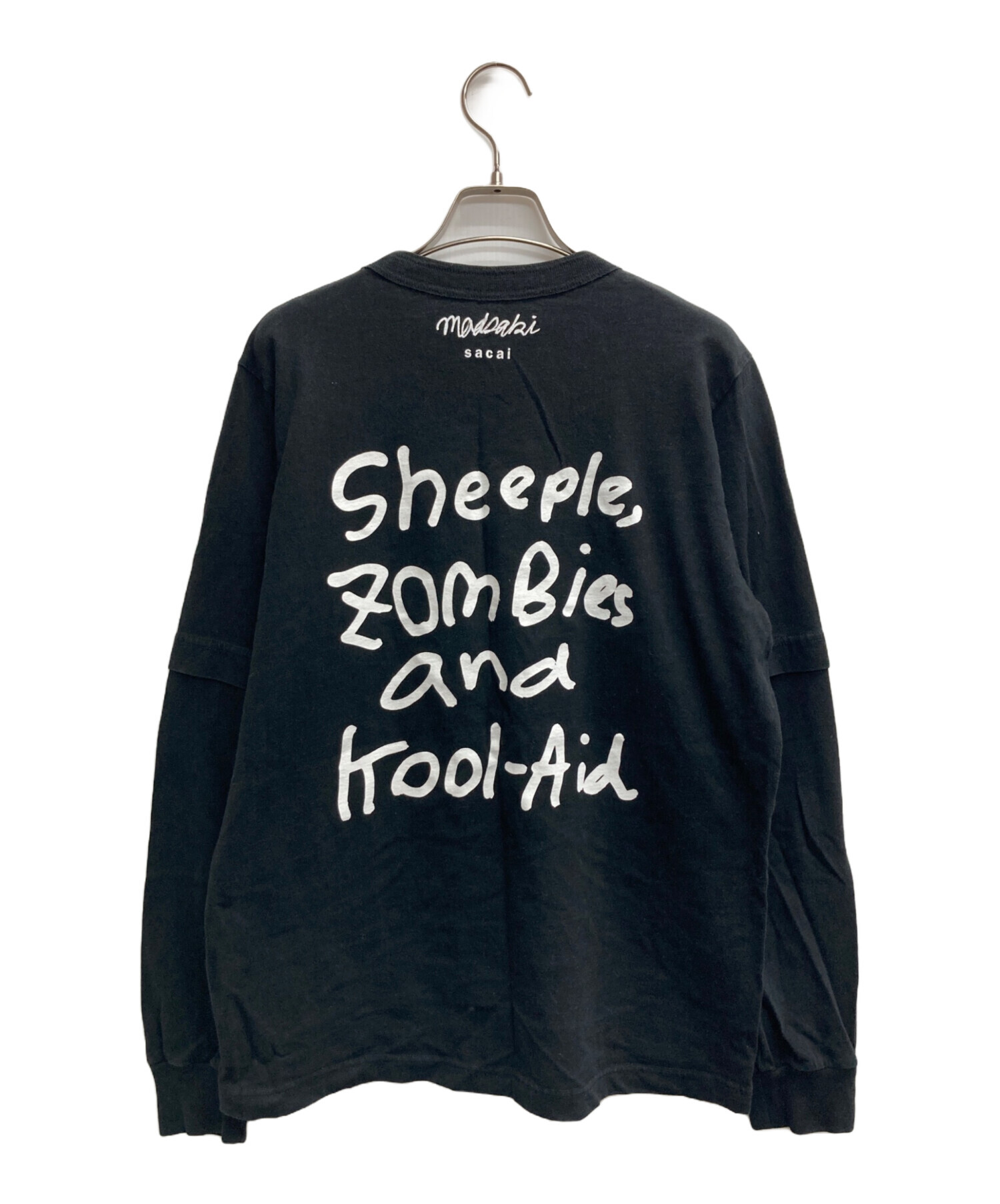 中古・古着通販】sacai (サカイ) MADSAKI L/S T-Shirt ブラック サイズ 