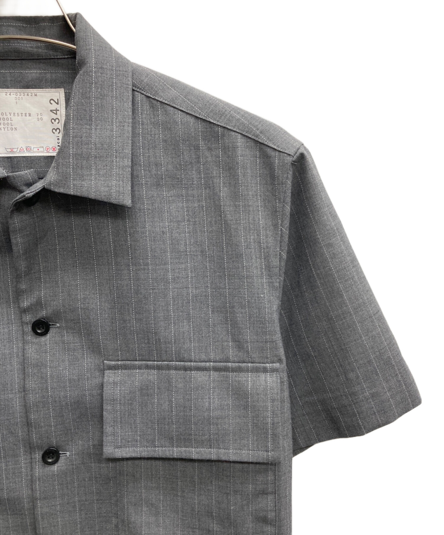 中古・古着通販】sacai (サカイ) Chalk Stripe Shirt（チョーク