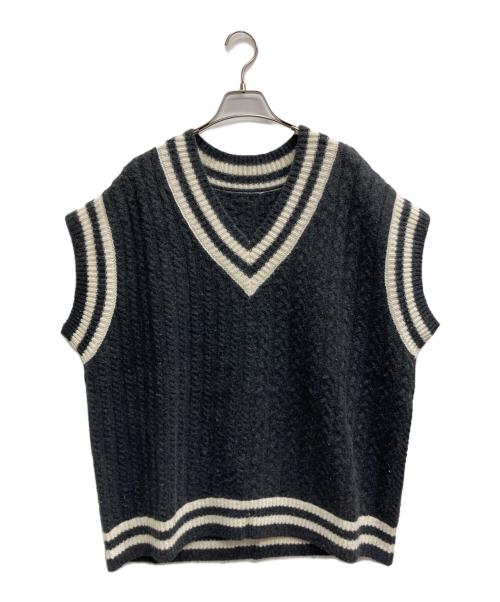 nest Robe ラムウールクリケットニットベスト 中古・古着通販】nest Robe (ネストローブ) ラムウールニットチルデン