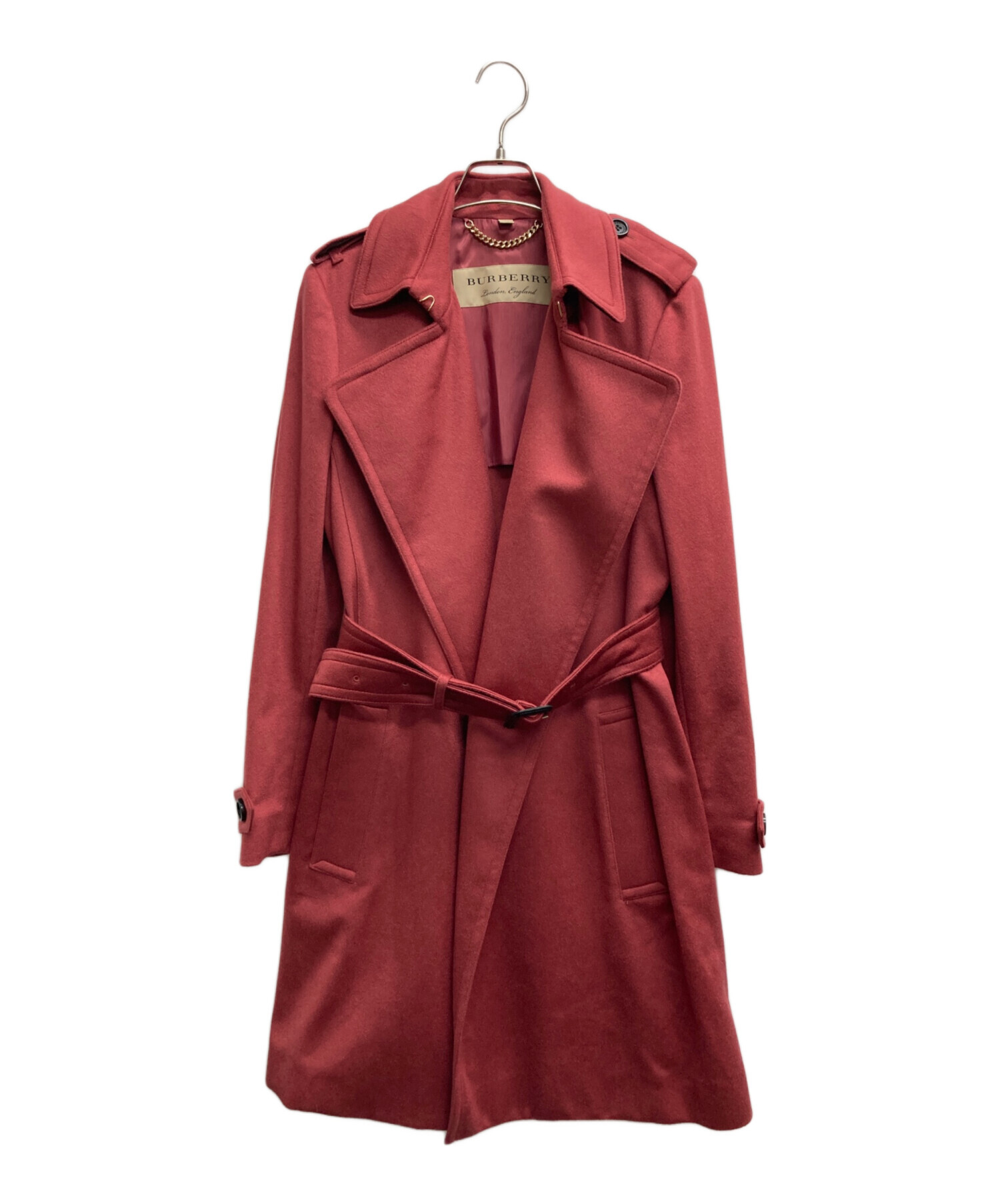 中古・古着通販】BURBERRY (バーバリー) カシミヤベルテッドコート