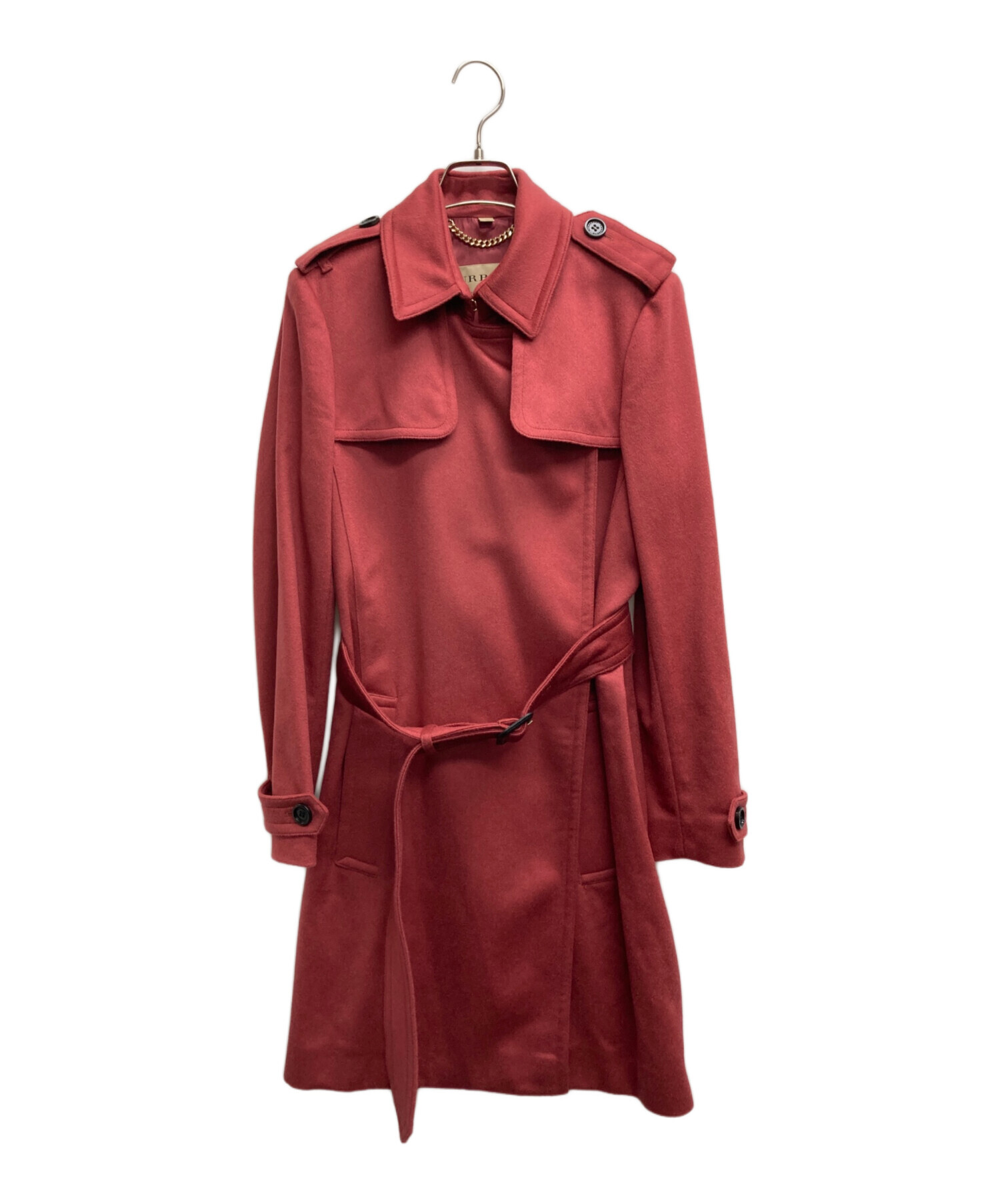 中古・古着通販】BURBERRY (バーバリー) カシミヤベルテッドコート