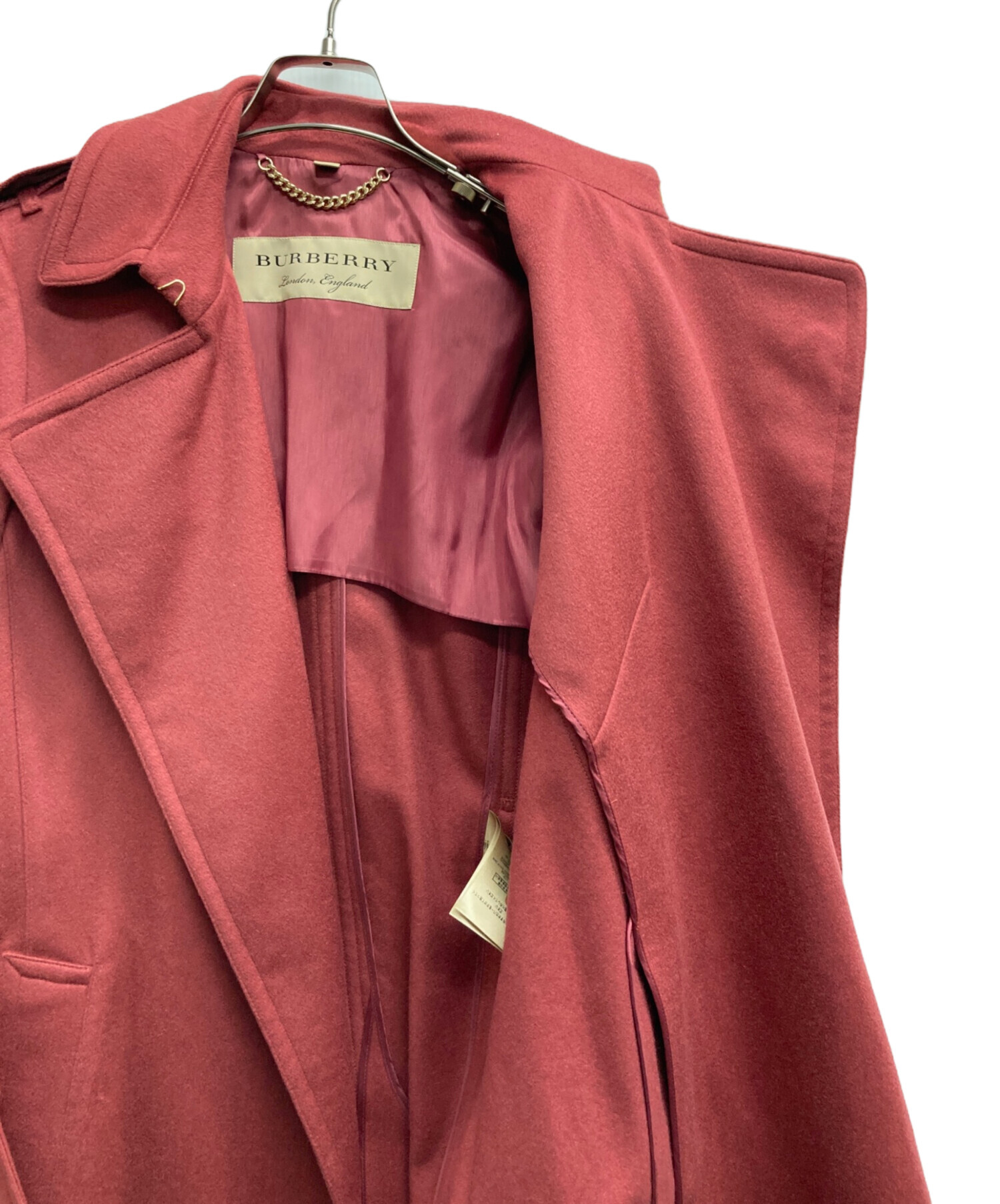 中古・古着通販】BURBERRY (バーバリー) カシミヤベルテッドコート