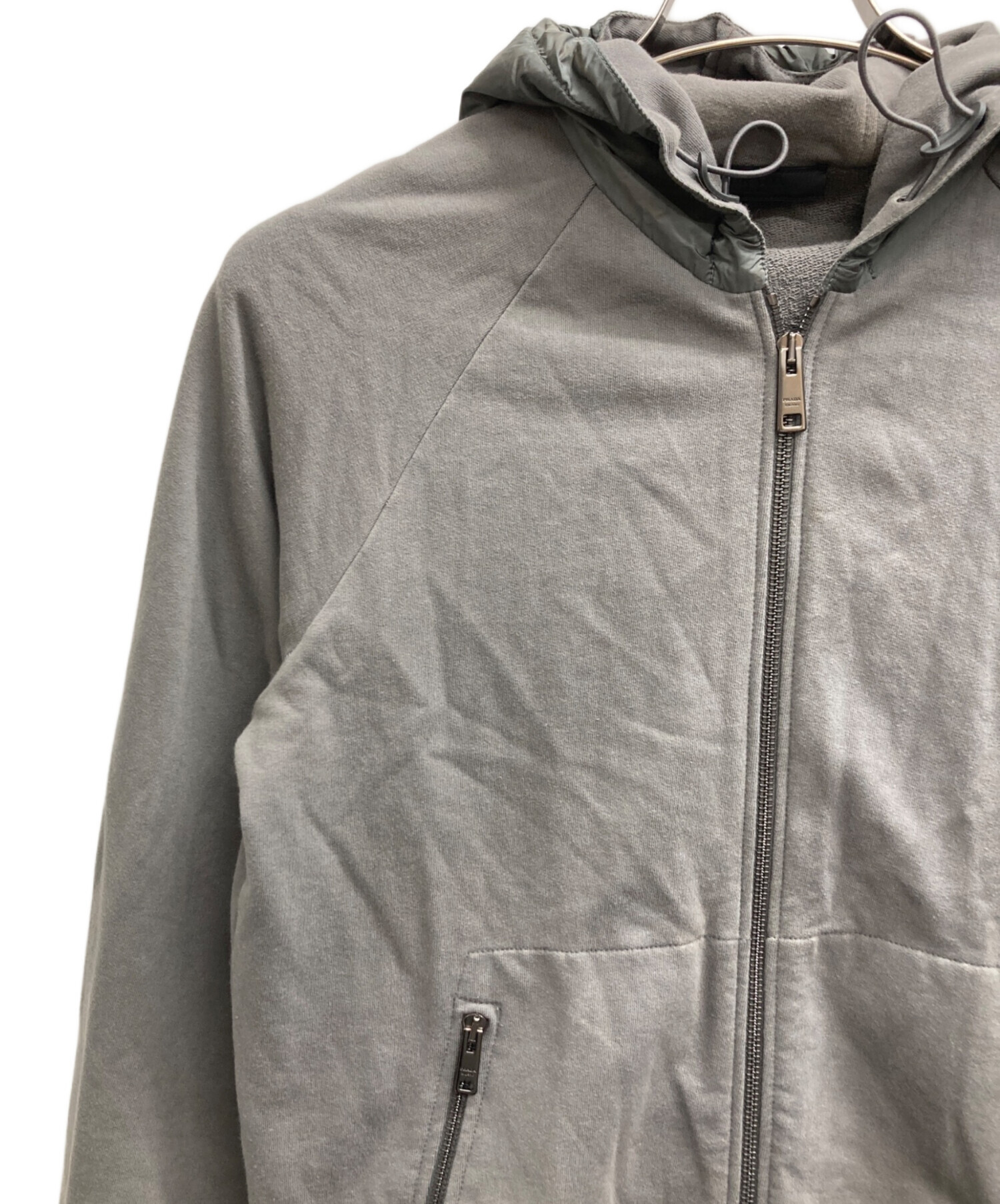 中古・古着通販】PRADA (プラダ) ナイロン切り替え ジップアップ