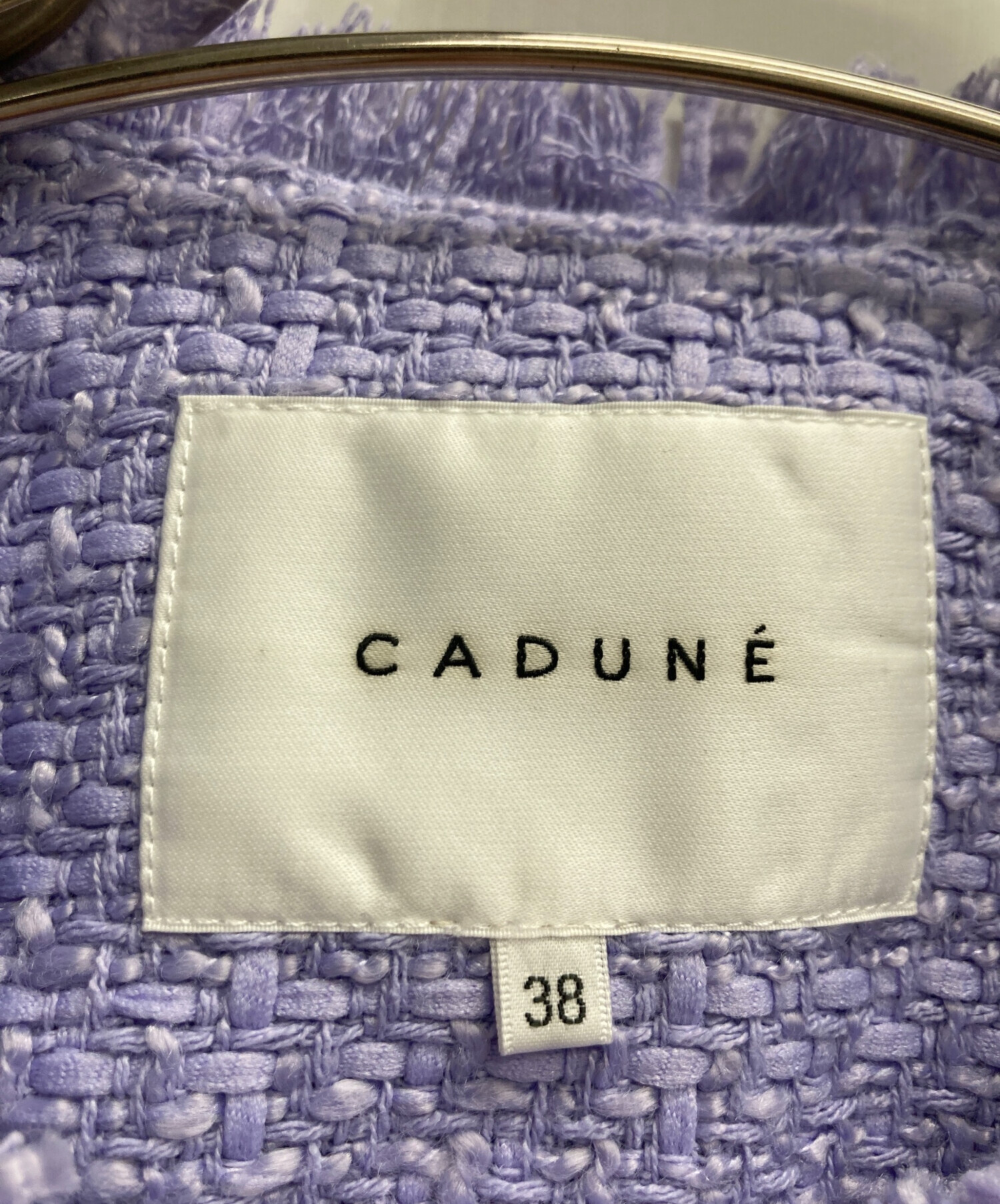 中古・古着通販】CADUNE (カデュネ) ツイードジレ ラベンダー サイズ