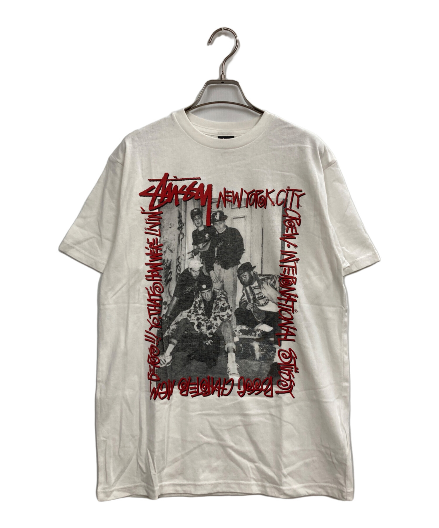中古・古着通販】stussy (ステューシー) 90'S NYC crew TEE ホワイト