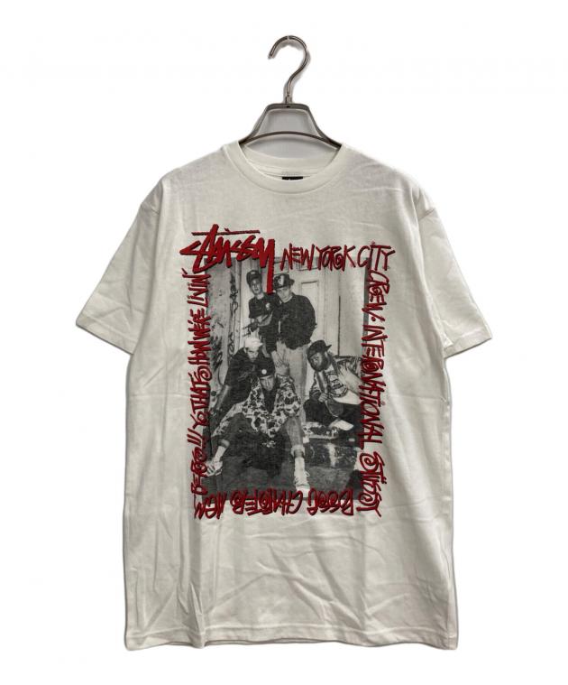 90's old stussy ニューヨーク限定 tシャツ ny chapter 中古・古着通販】stussy (ステューシー) 90'S NYC crew TEE ホワイト