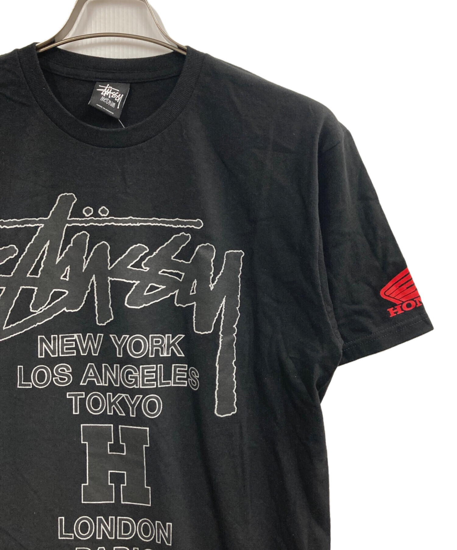 中古・古着通販】stussy (ステューシー) HONDA (ホンダ) コラボTシャツ 