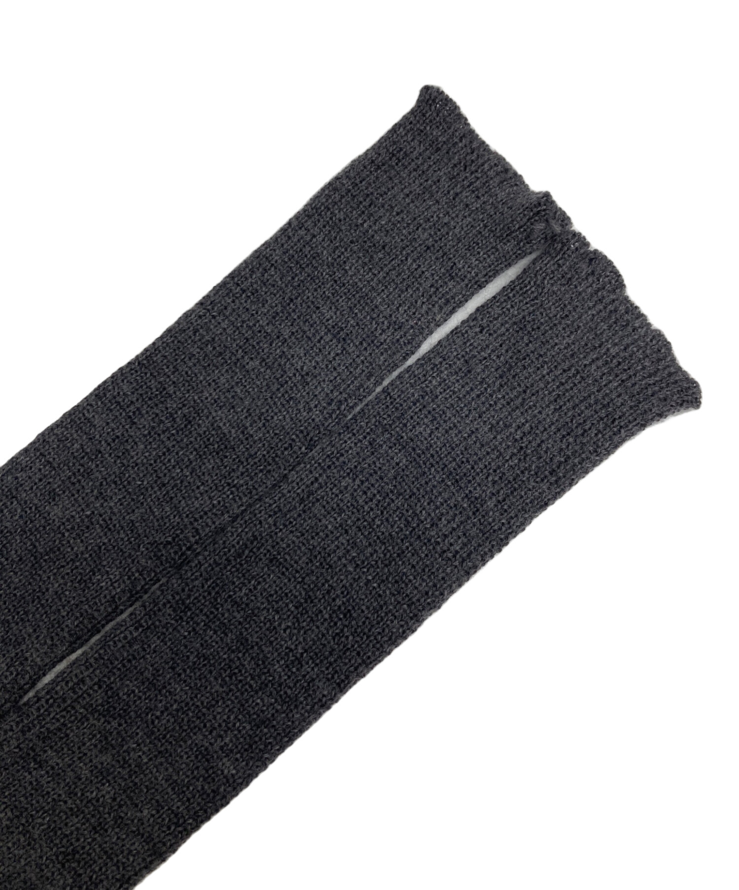 中古・古着通販】MIU MIU (ミュウミュウ) ニット手袋 グレー サイズ