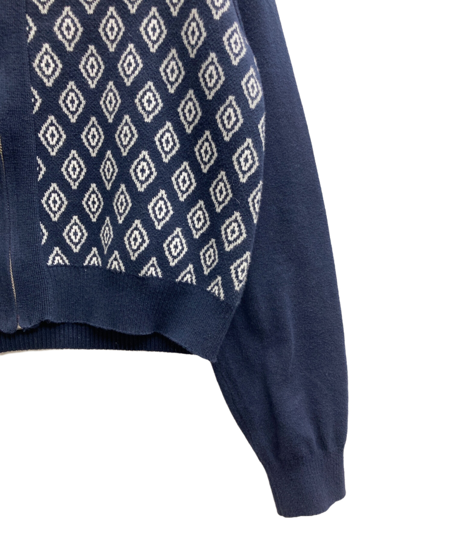 中古・古着通販】TTT MSW (ティー) Diamond Knit Polo ネイビー サイズ