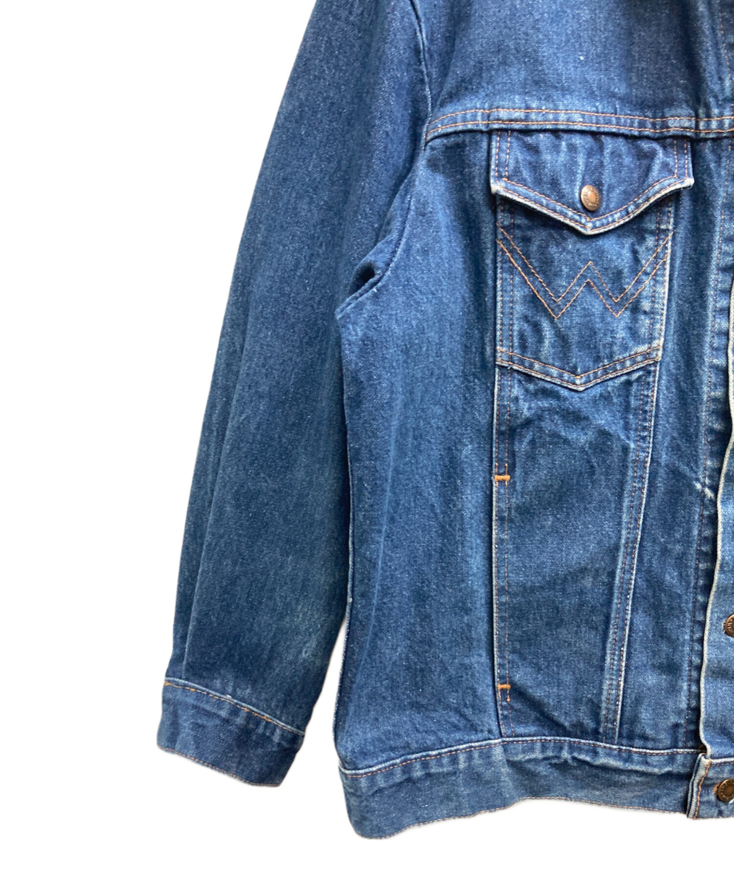 中古・古着通販】Wrangler (ラングラー) デニムジャケット ネイビー