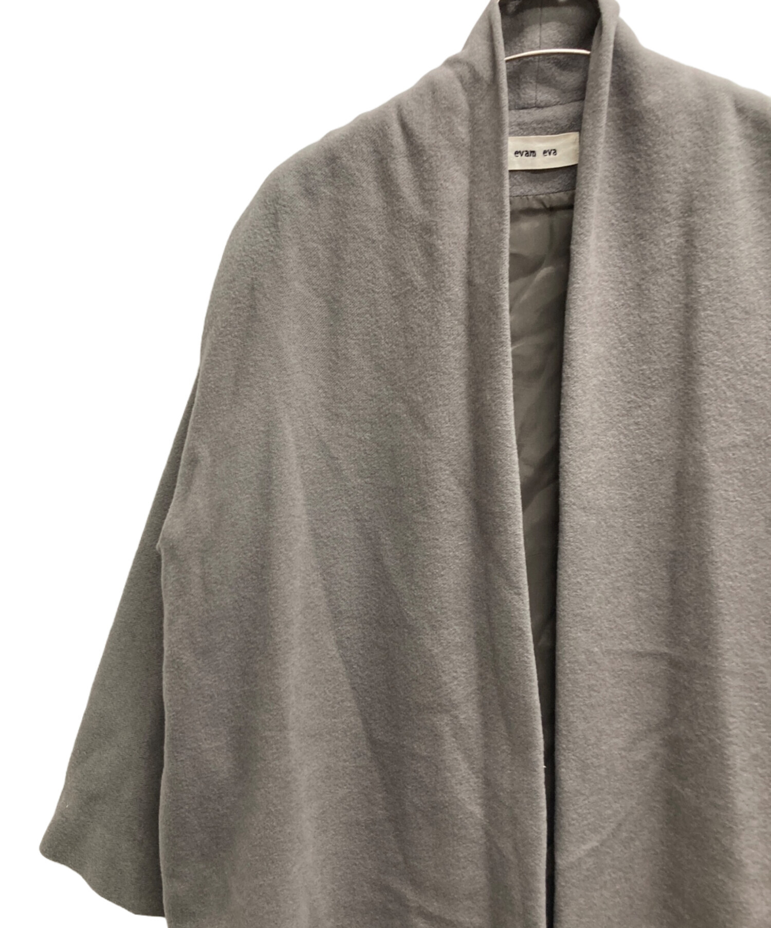 中古・古着通販】evam eva (エヴァムエヴァ) アンゴラウールローブ