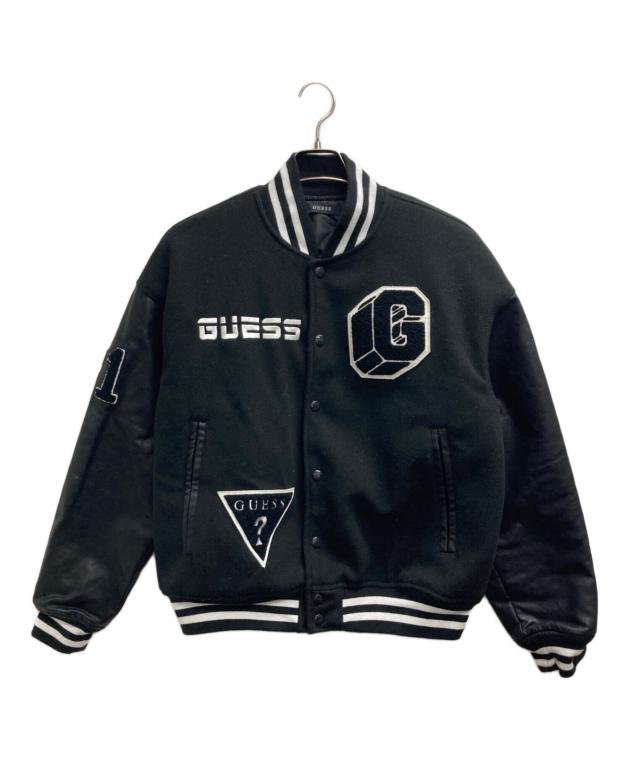 GUESS スタジャン XXL ブラック 中古・古着通販】GUESS (ゲス) スタジャン ブラック サイズ:S