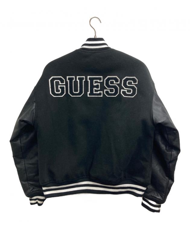 中古・古着通販】GUESS (ゲス) スタジャン ブラック サイズ:S