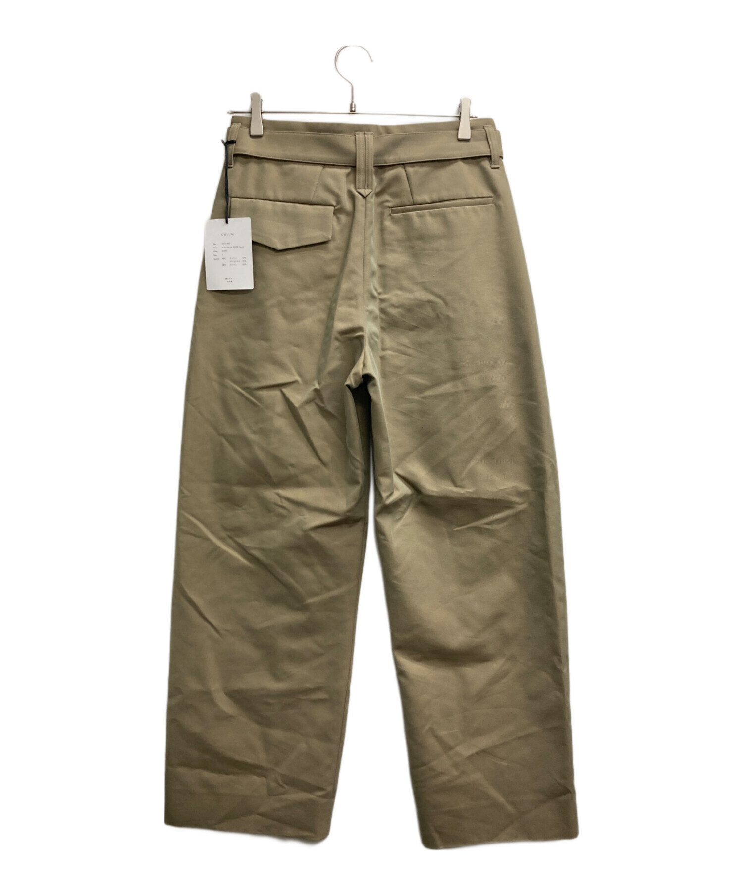 中古・古着通販】CULLNI (クルニ) Chambray Tuck Wide Pants with Long