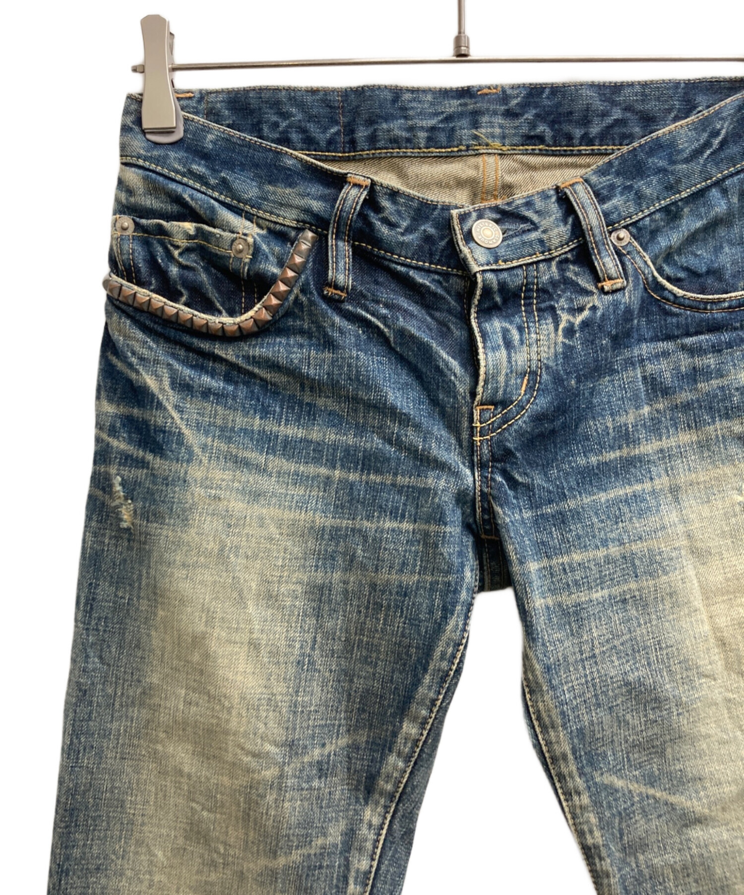 Hysteric Glamour スタッズデニム　Sサイズ 中古・古着通販】Hysteric Glamour (ヒステリックグラマー) スタッズ