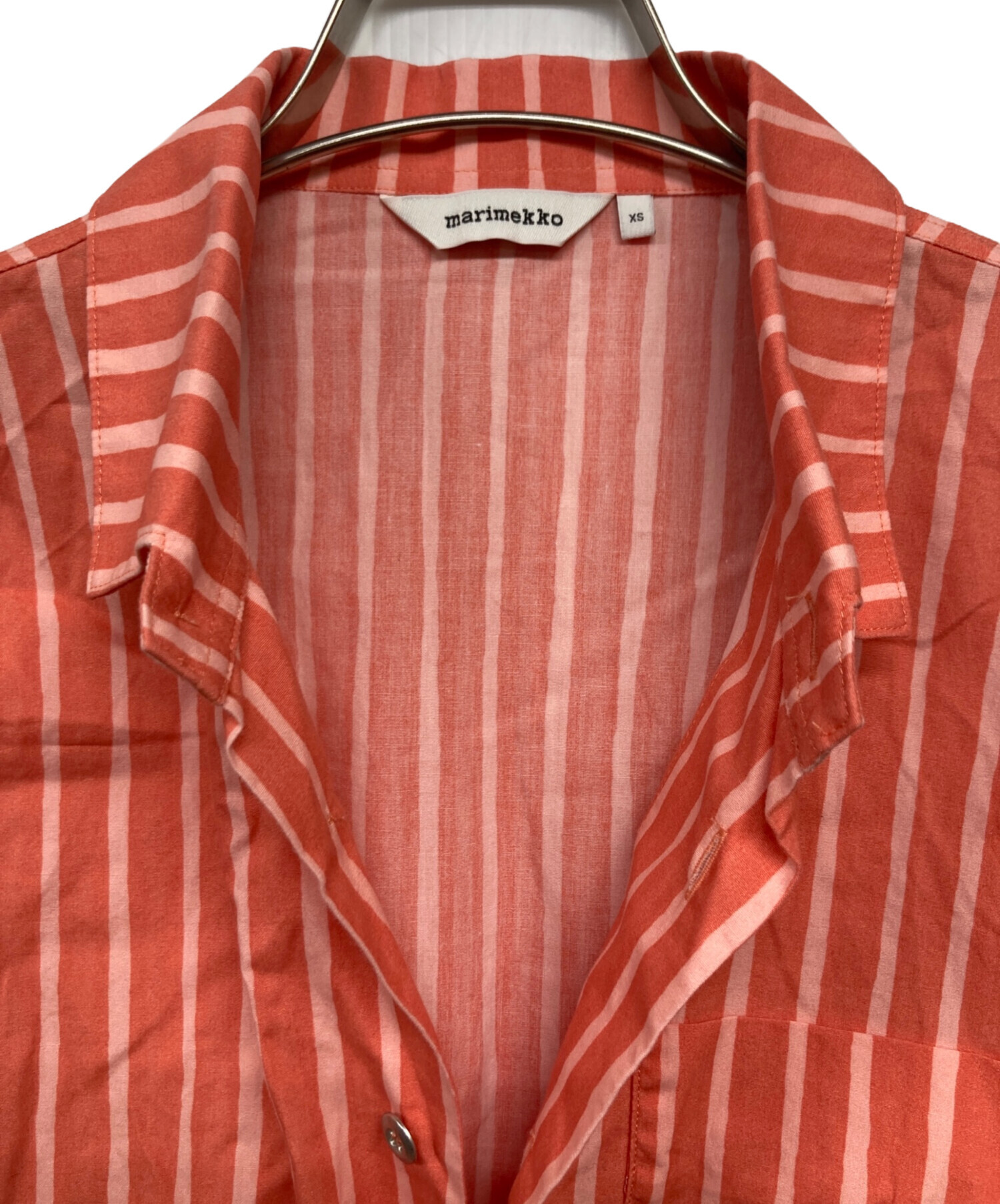 中古・古着通販】marimekko (マリメッコ) ヨカポイカストライプシャツ