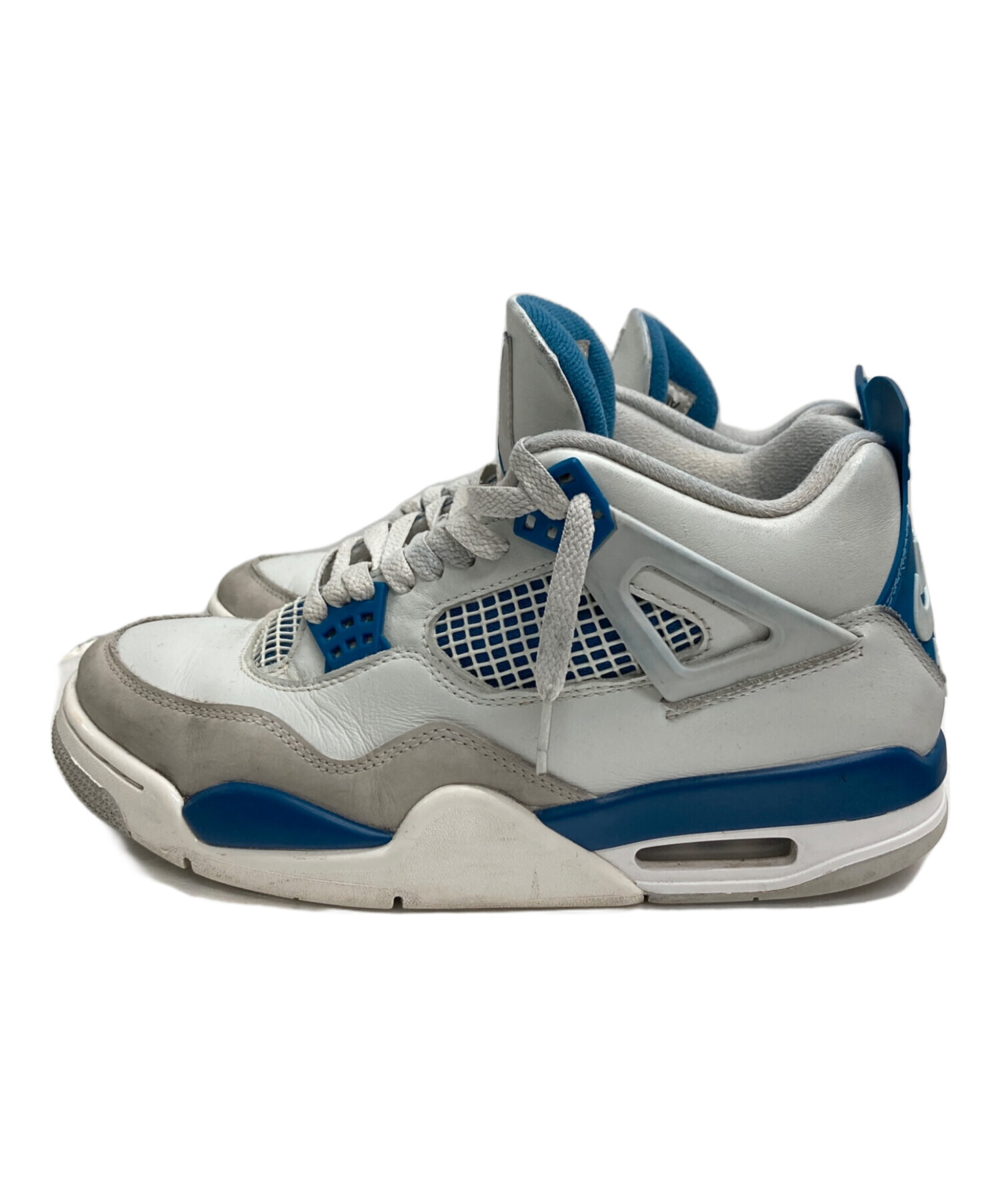 中古・古着通販】NIKE (ナイキ) Air Jordan 4 Retro ホワイト×ブルー 