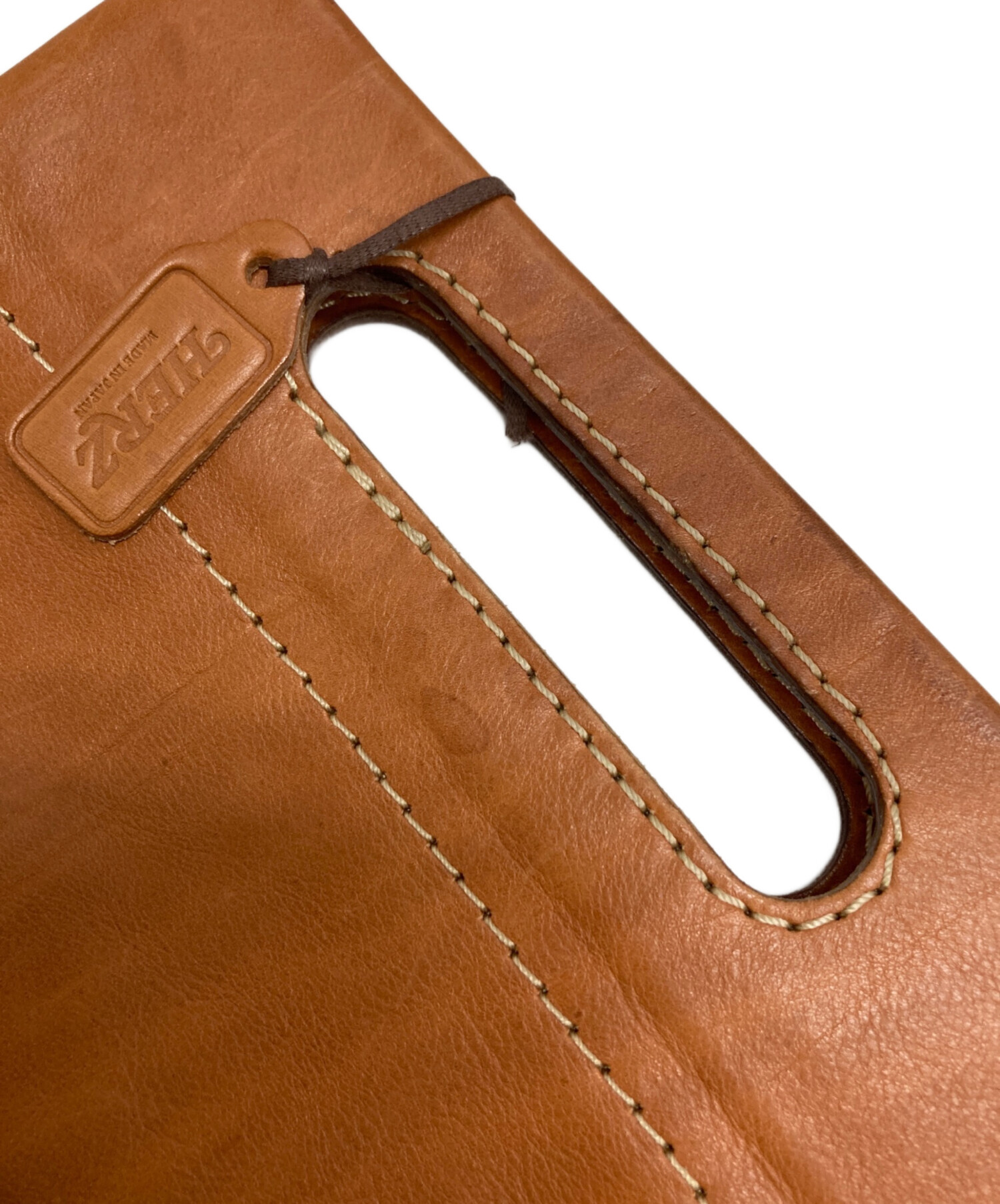 中古・古着通販】Herz (ヘルツ) レザーバッグ ブラウン｜ブランド