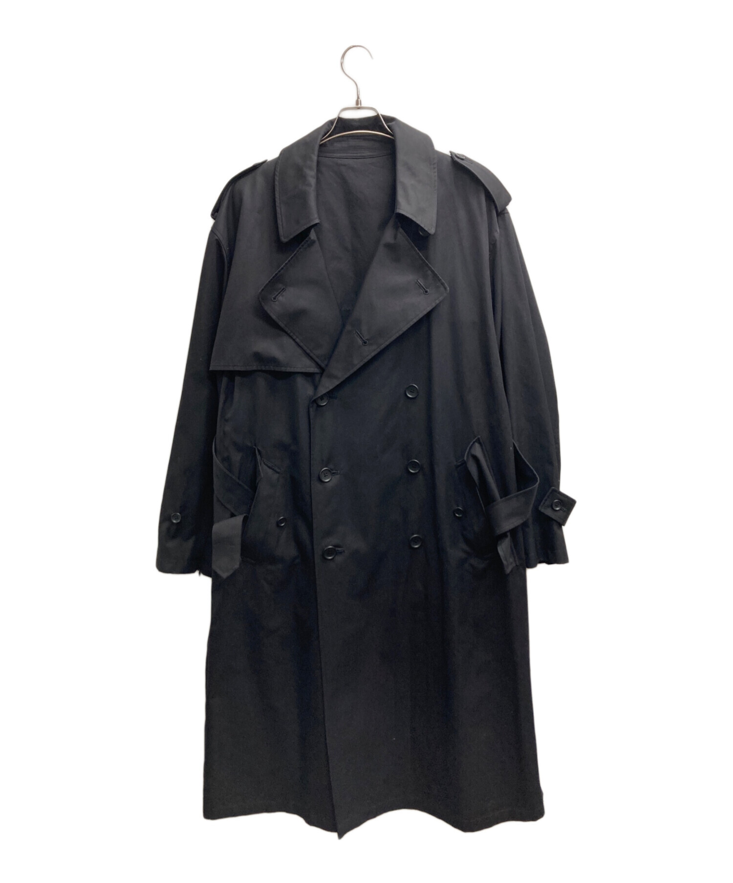 中古・古着通販】stein (シュタイン) OVERSIZED TRENCH COAT ブラック