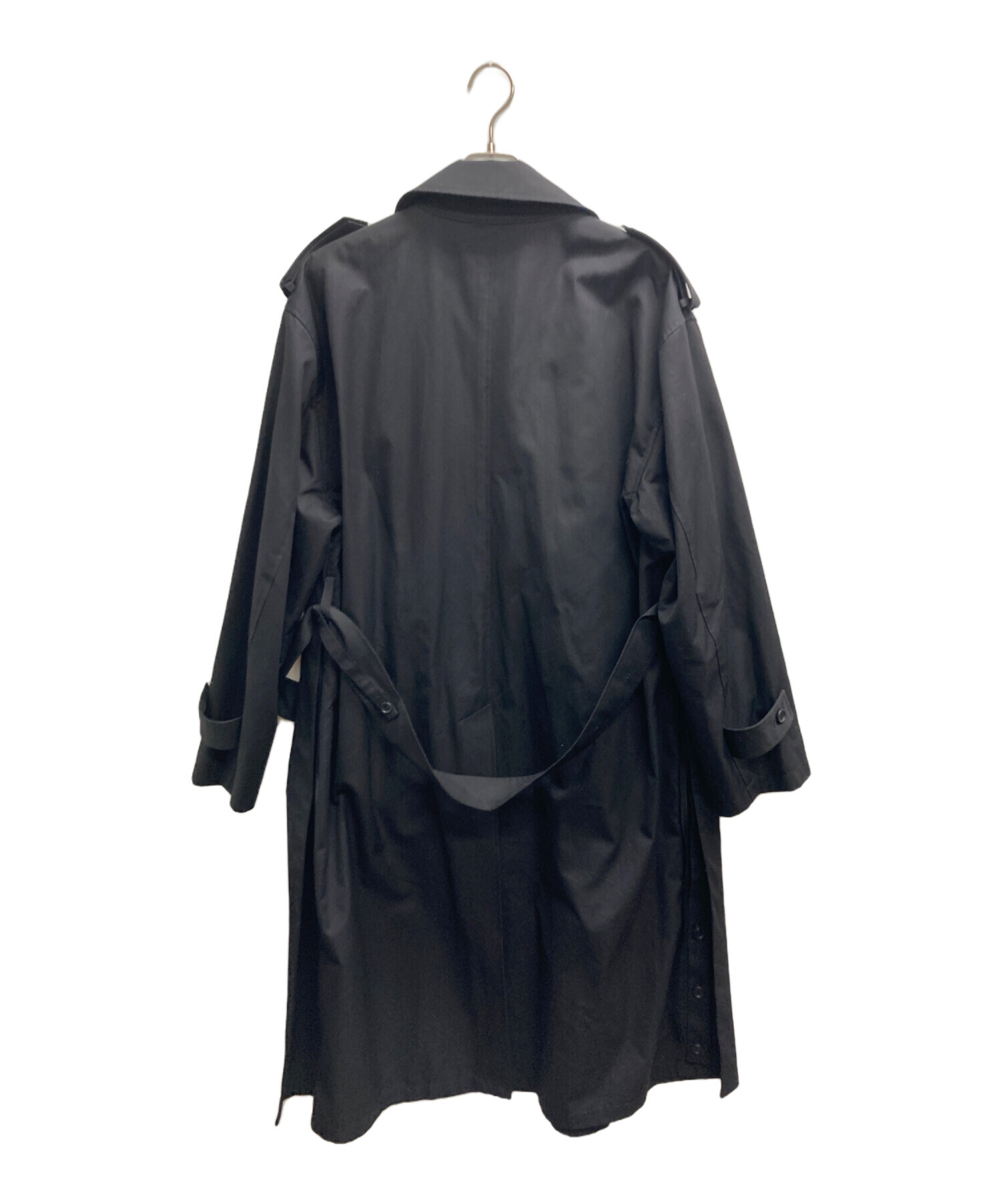 中古・古着通販】stein (シュタイン) OVERSIZED TRENCH COAT ブラック