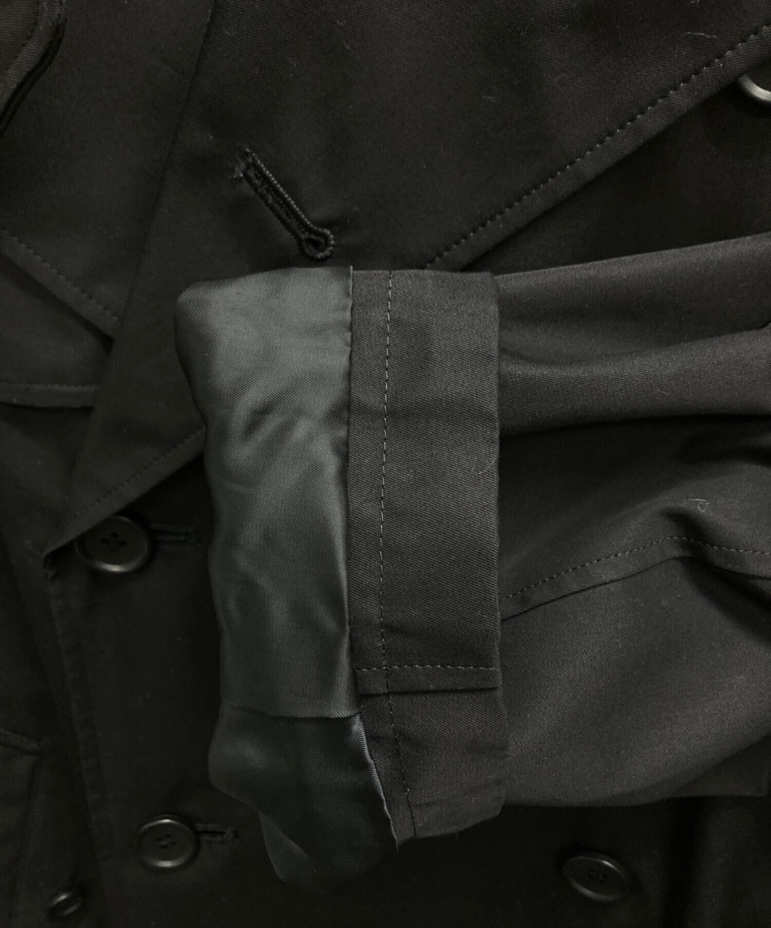 中古・古着通販】stein (シュタイン) OVERSIZED TRENCH COAT ブラック