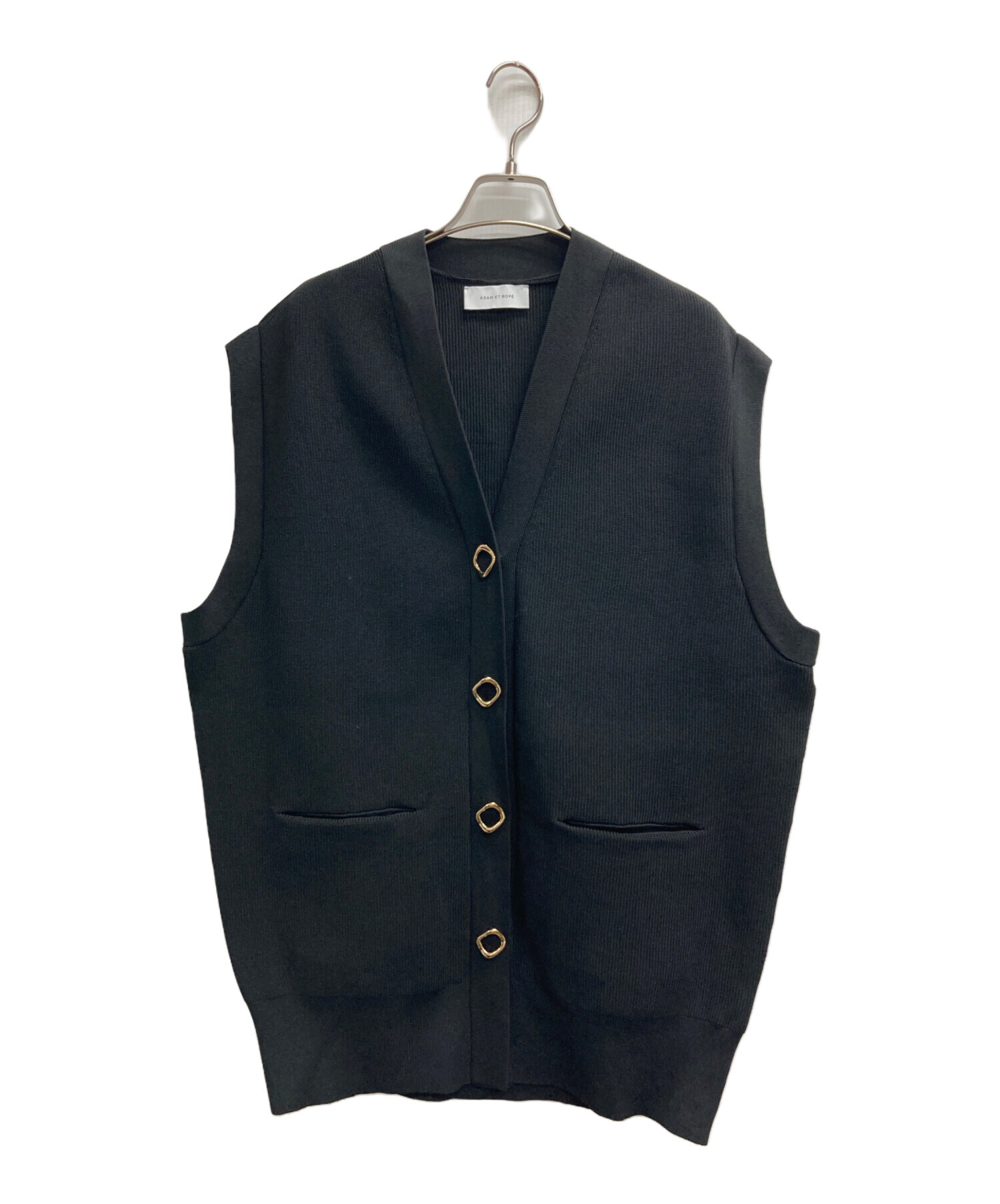 中古・古着通販】Adam et Rope (アダム エ ロペ) ミドルニットジレ