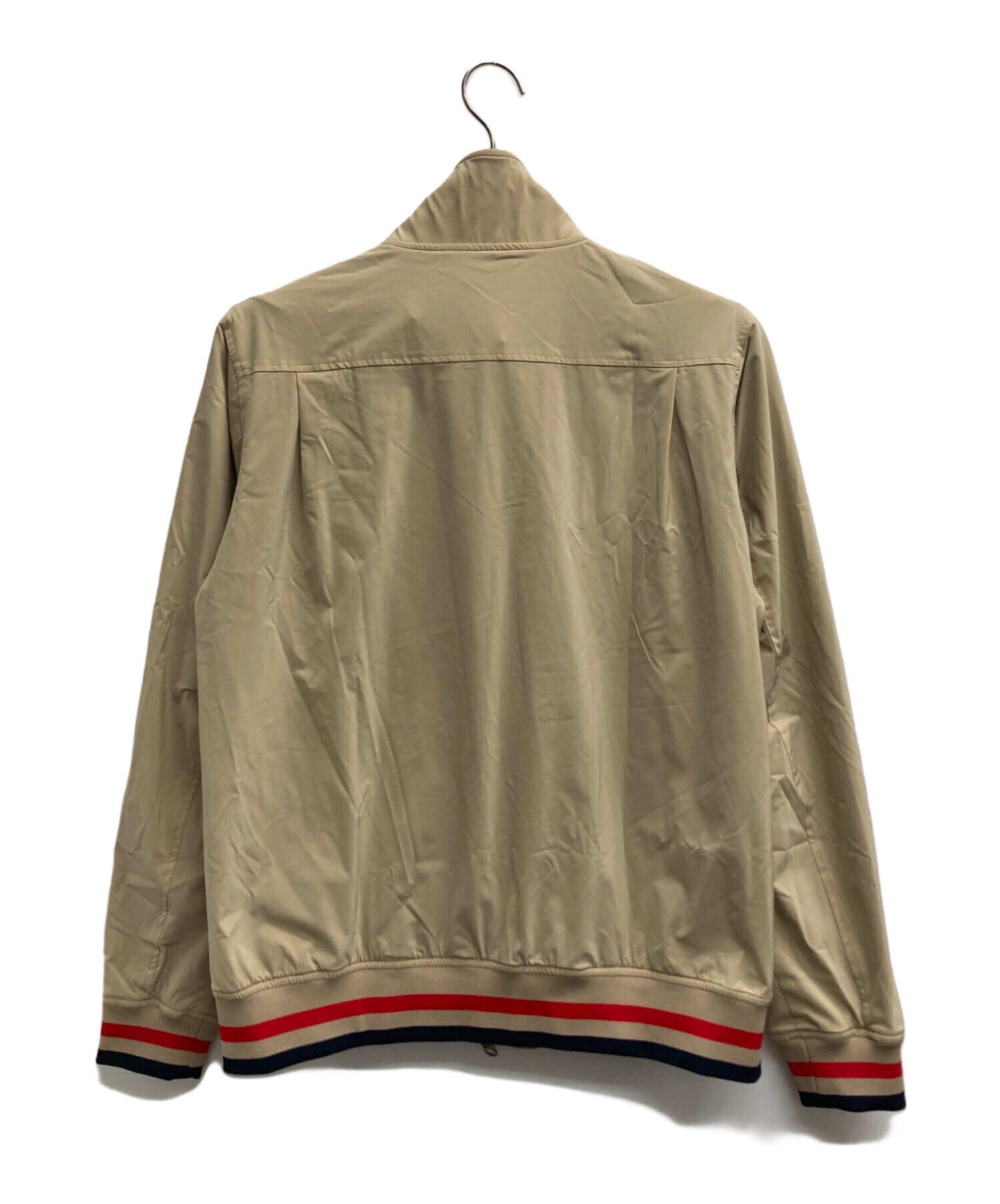 FRED PERRY スウィングトップ ブルゾン ジャケット ベージュ FRED PERRY(フレッドペリー) Logo Embroidery Stretch Swing Top ロゴ