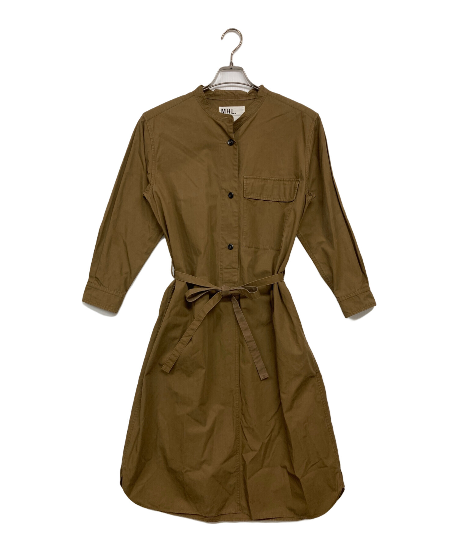 中古・古着通販】MHL (エムエイチエル) DRY COTTON POPLIN ブラウン