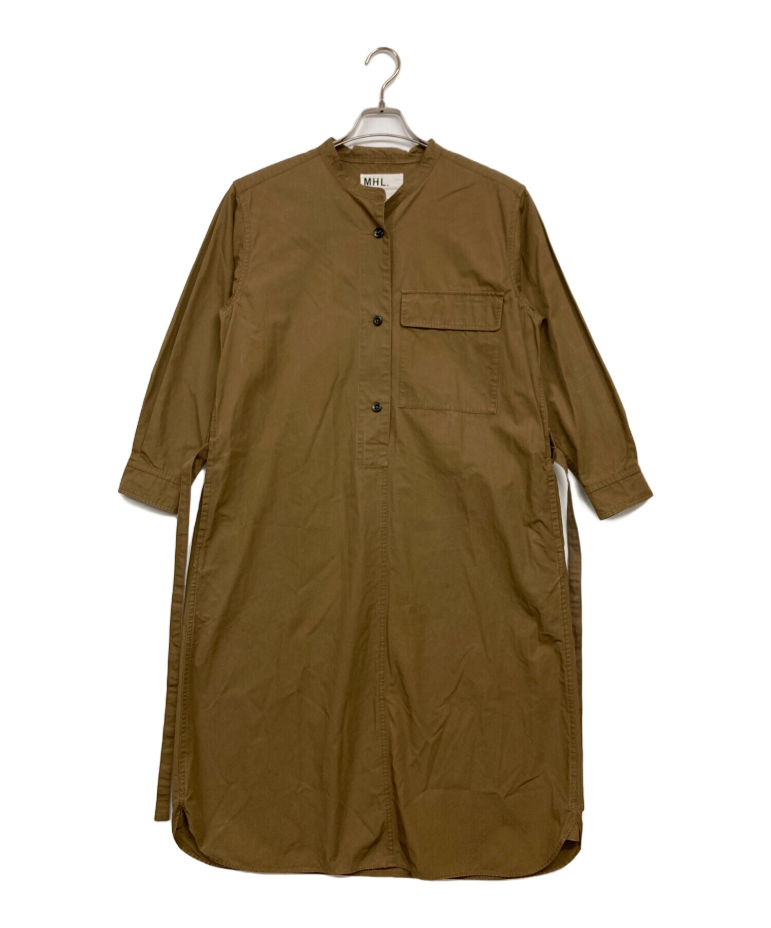 中古・古着通販】MHL (エムエイチエル) DRY COTTON POPLIN ブラウン